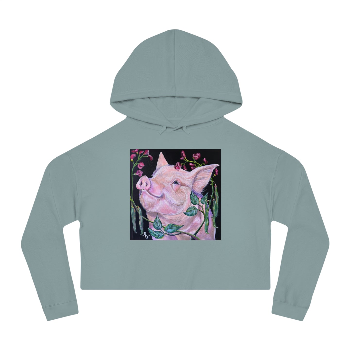 Pork in Beans -  Women’s Cropped Hooded Sweatshirt