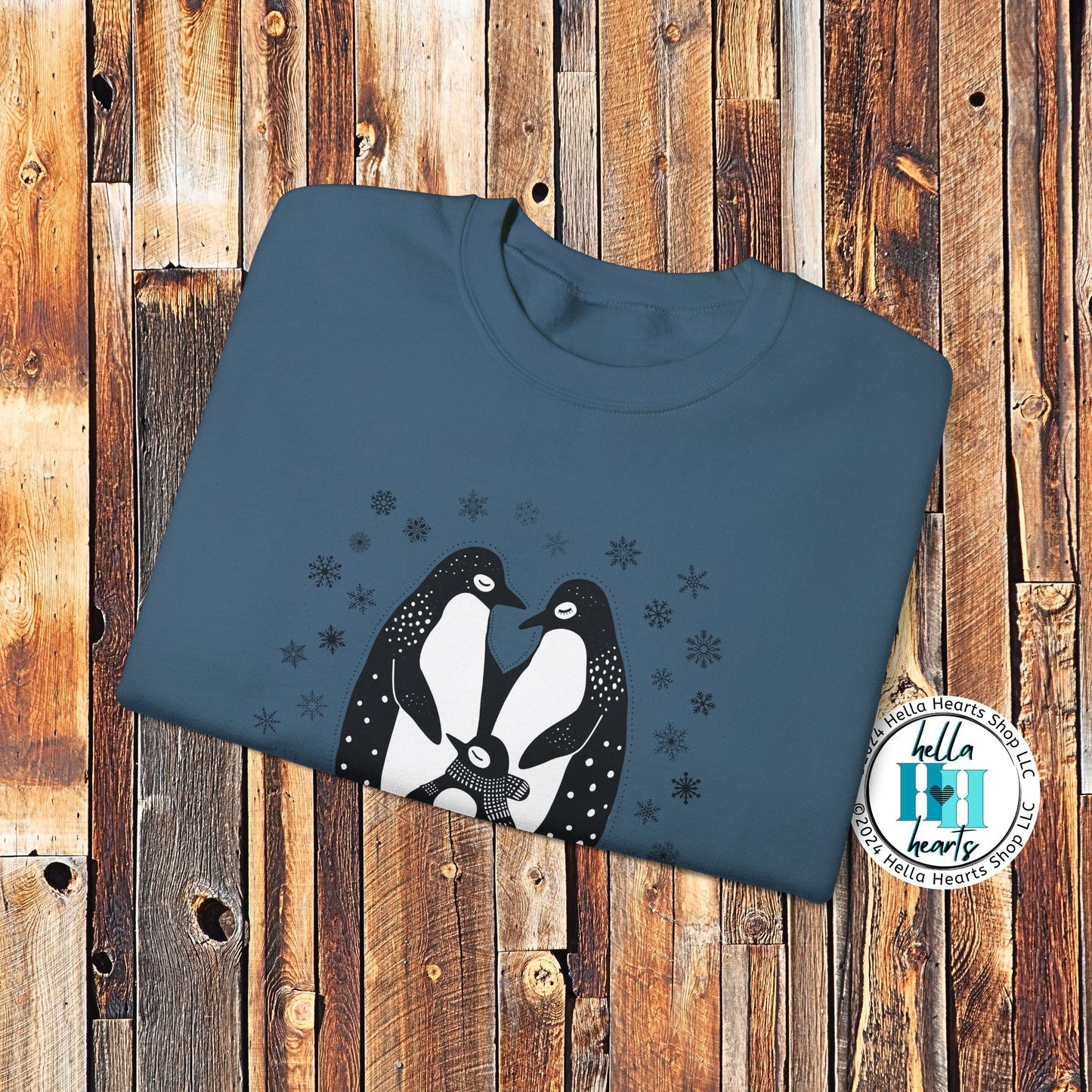 Penguin Sweatshirt - Cold Feet Warm Hearts - Unisex Crew