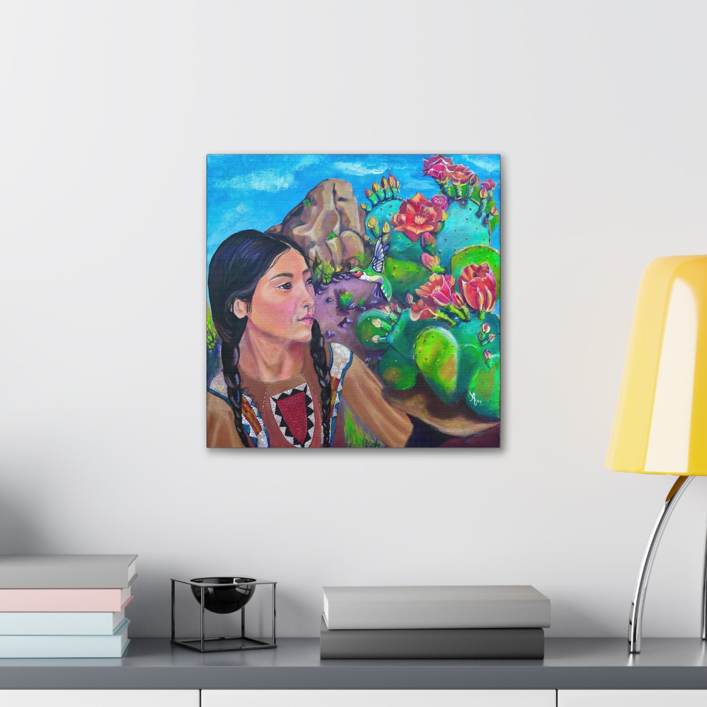 Fine Art Canvas - Sister Hummingbird from Mama Mosaic Artworks