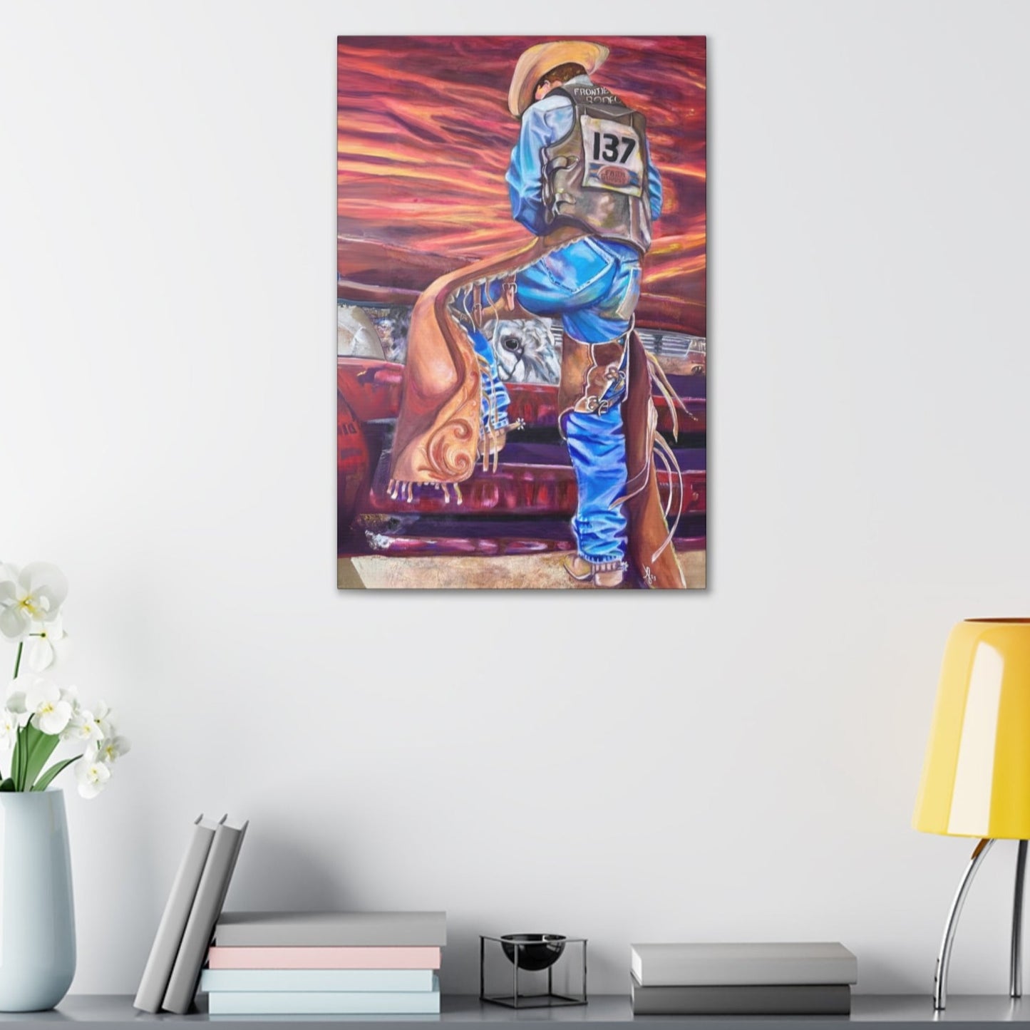 Fine Art Canvas - Old Chaps New Bull from Mama Mosaic Artworks