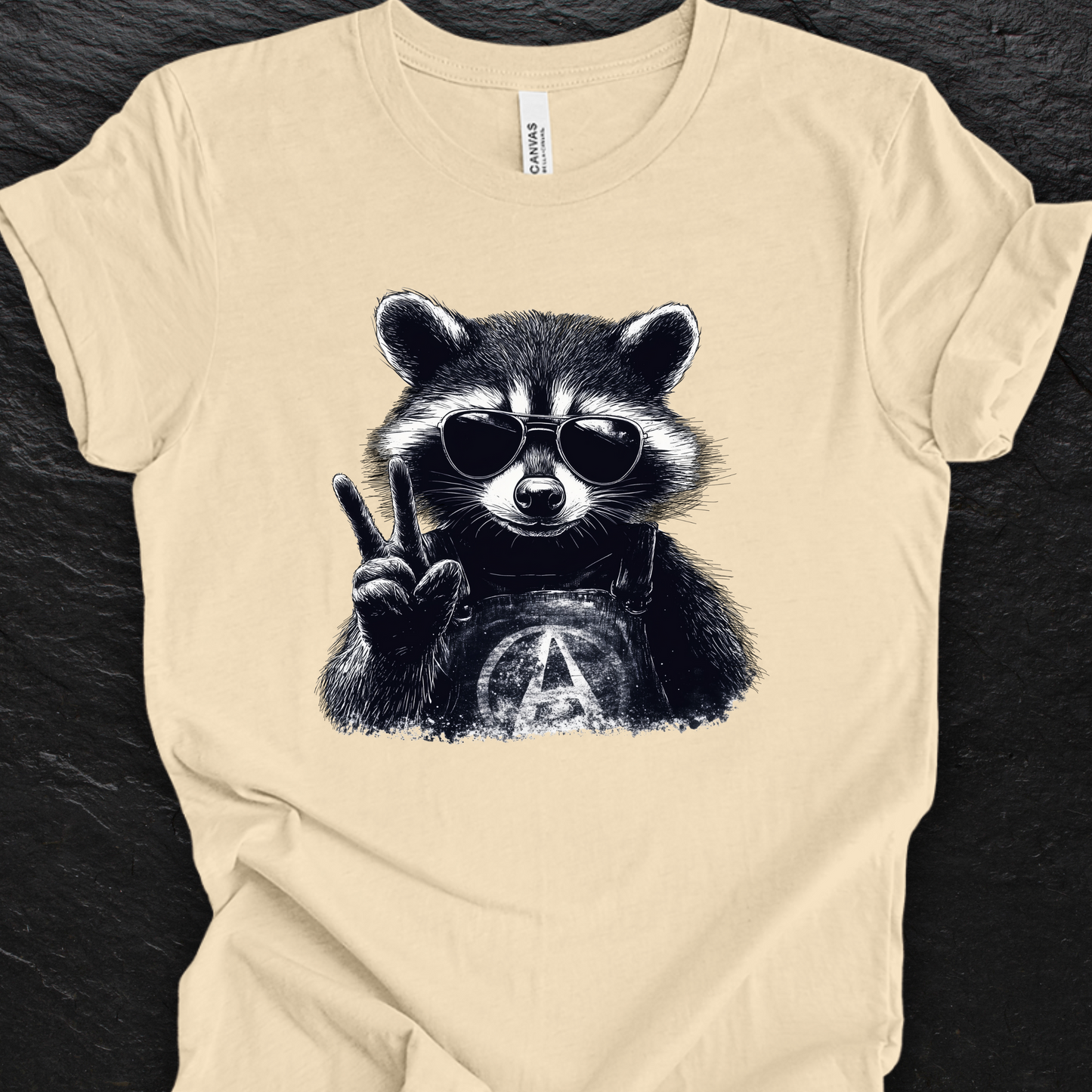 Anarchy Raccoon Shirt - Unisex Crew