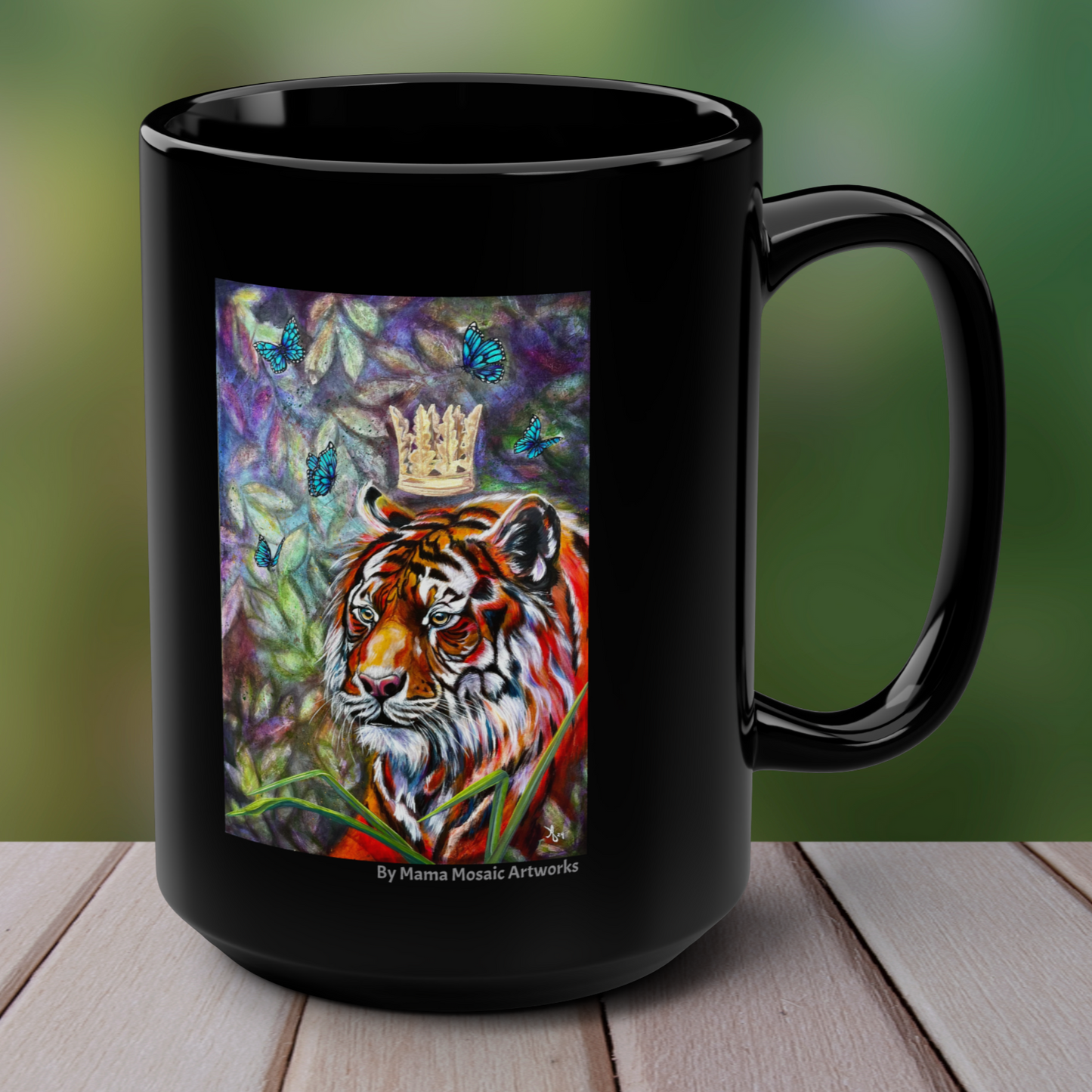 Mug - Mastered Thought Tiger from Mama Mosaic Artworks