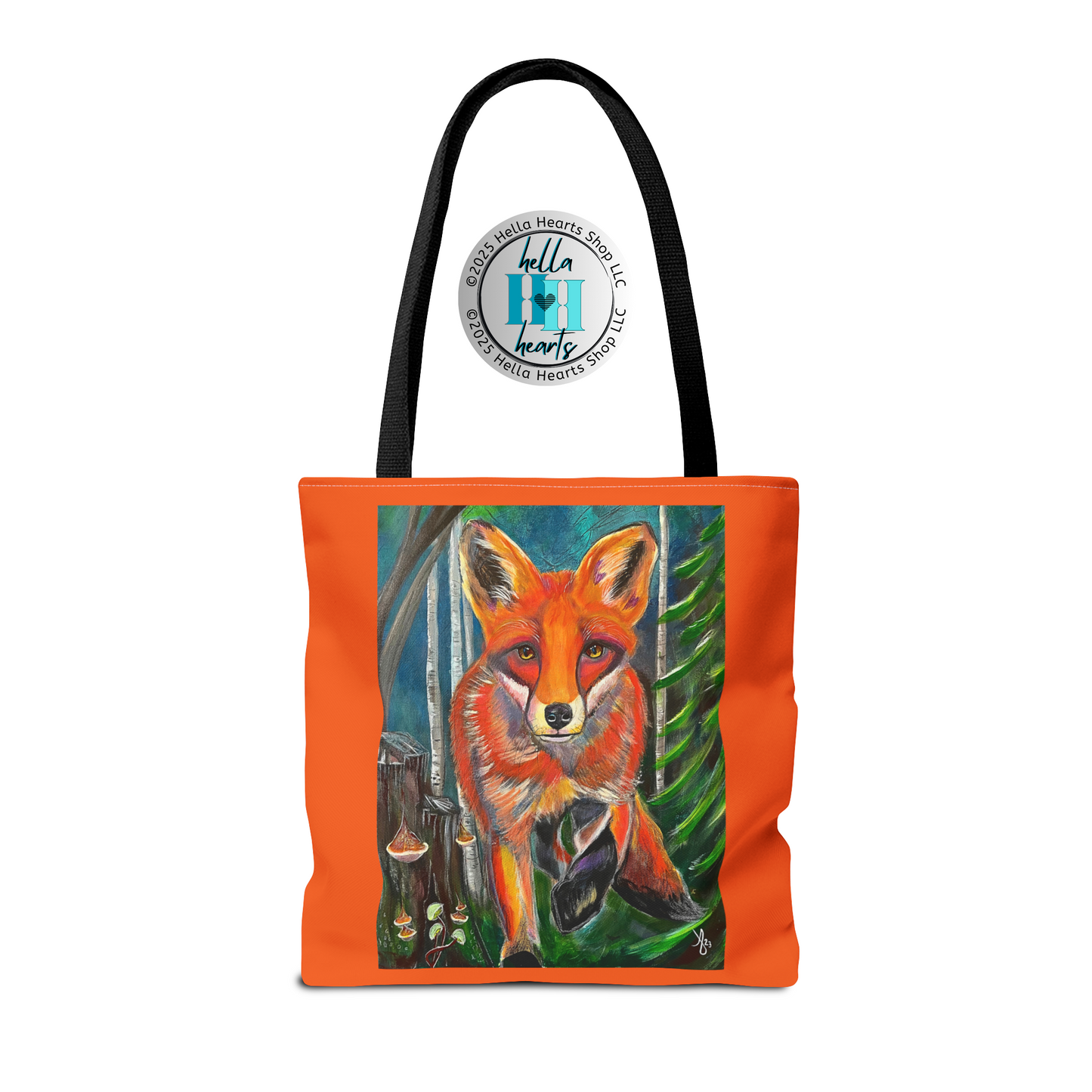 Fox Tote Bag - Original Art, Fox Trot by Mama Mosaic Artworks - Water Resistant Bag - 3 Sizes