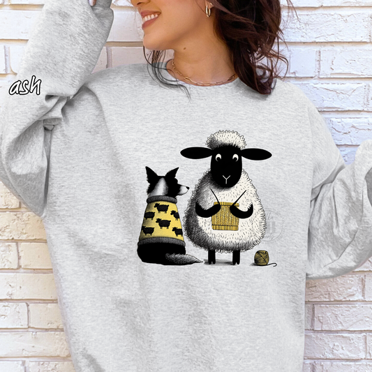 Bordie Collie and Sheep Sweatshirt