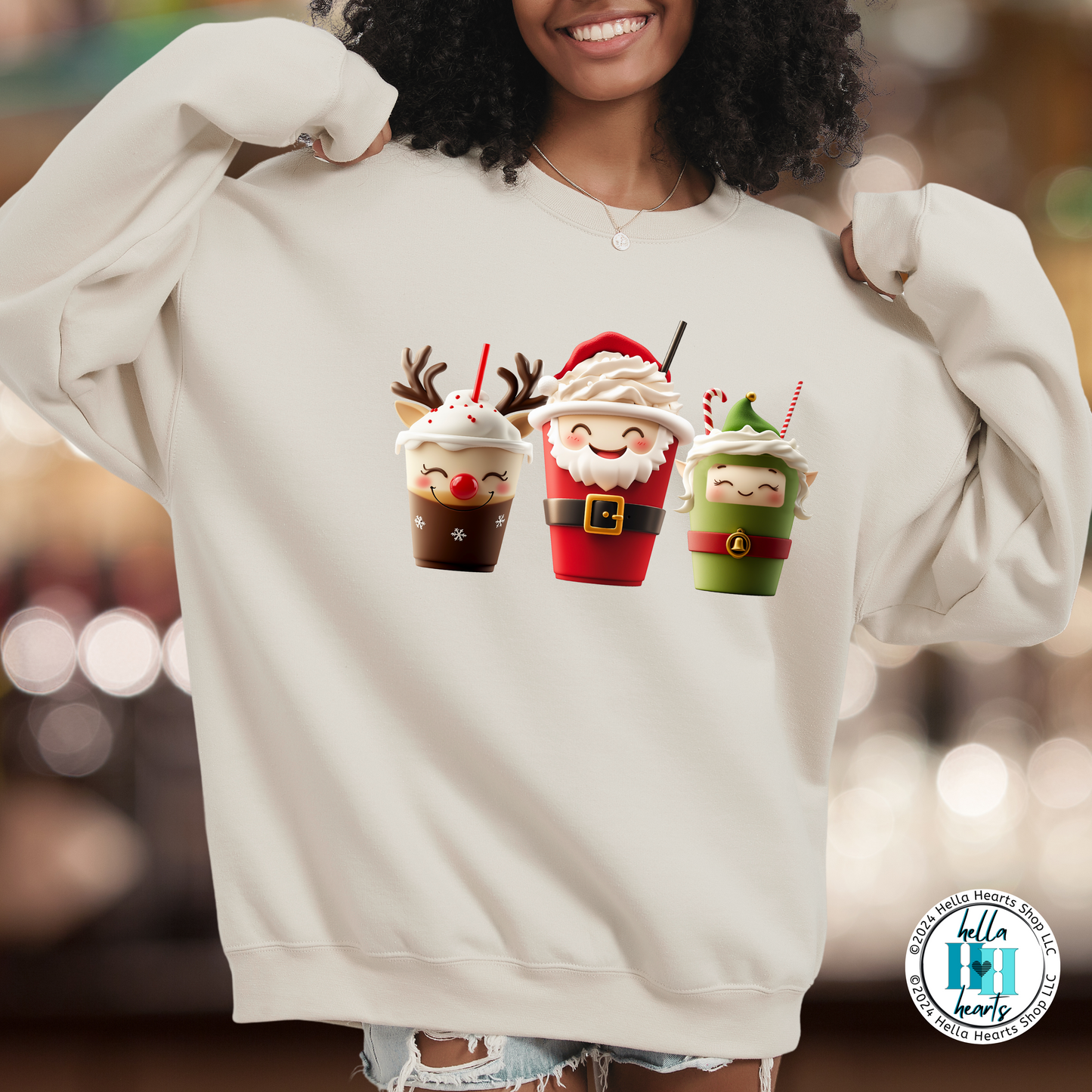 Christmas Coffee Sweatshirt - Unisex Crew