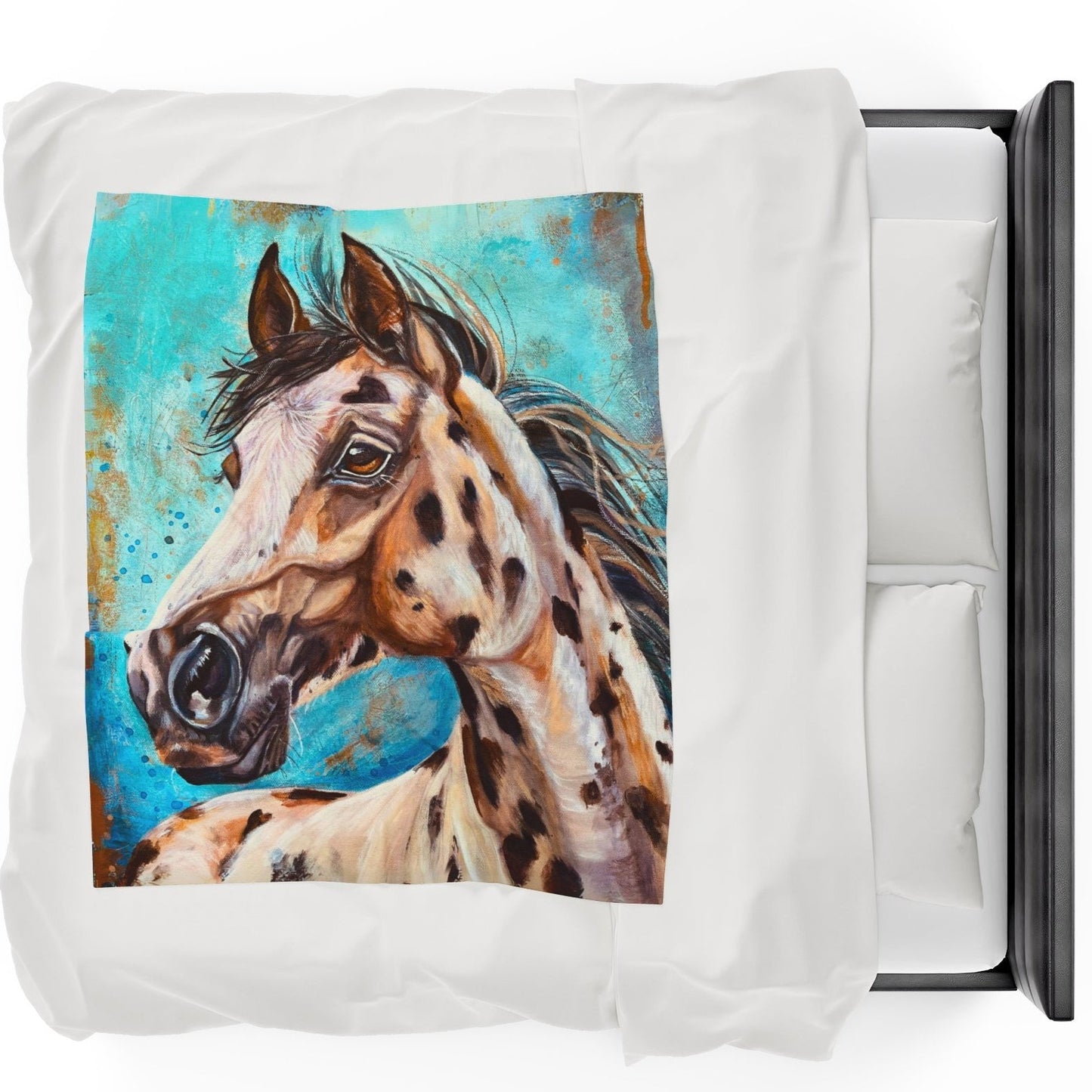 Appaloosa Blanket - Velveteen Plush Throw - from Mama Mosaic Artworks