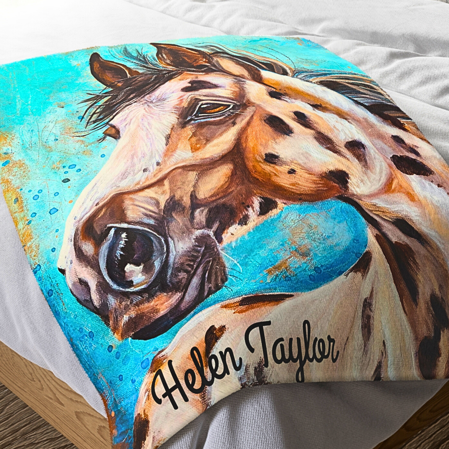 Appaloosa Blanket - Velveteen Plush Throw - from Mama Mosaic Artworks