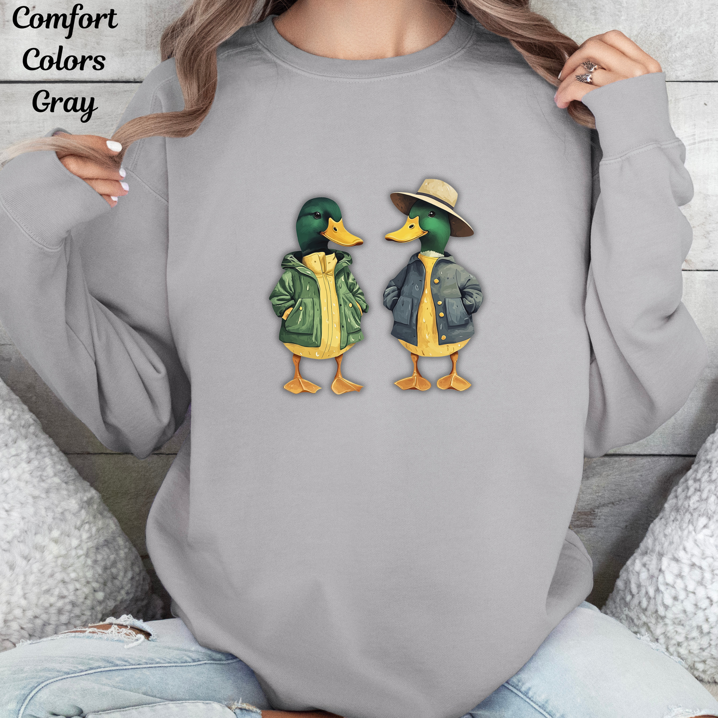 Ducks Sweatshirt - Comfort Colors Unisex Crew