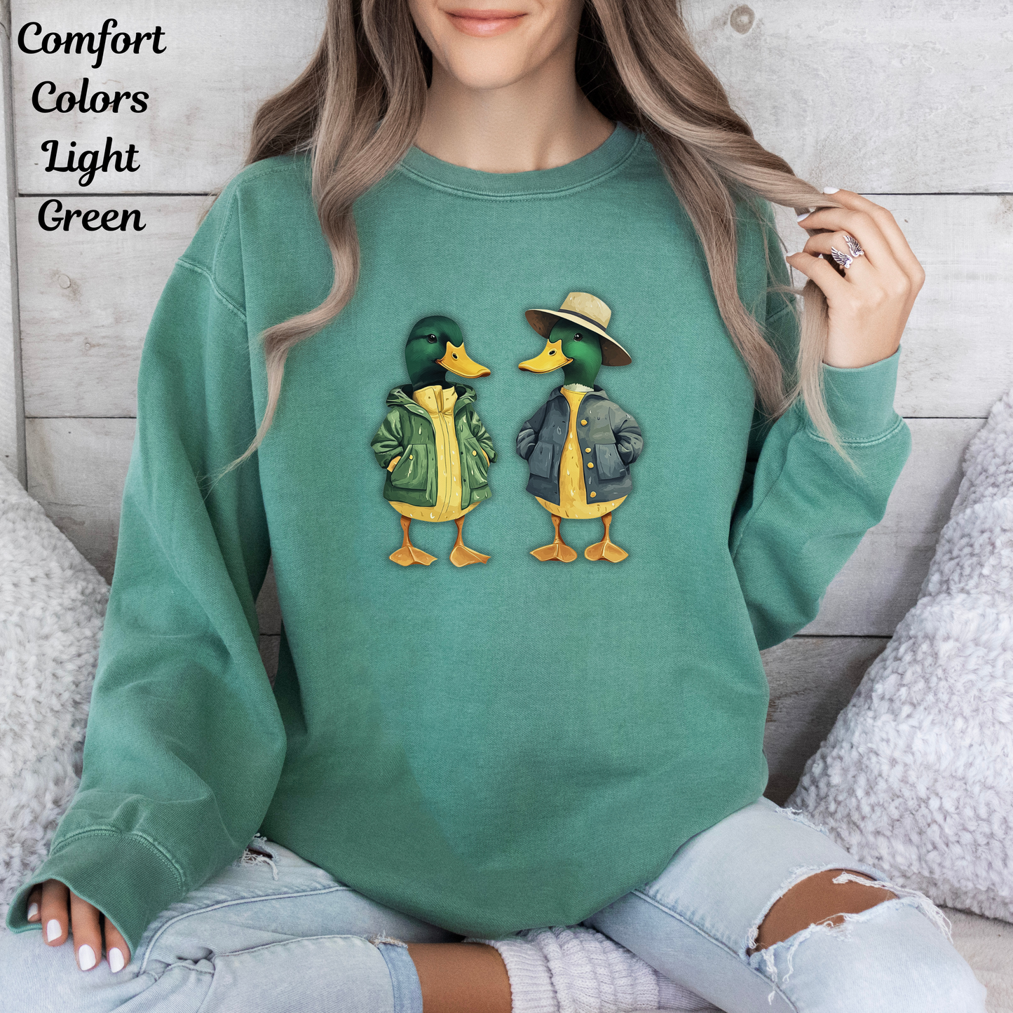 Ducks Sweatshirt - Comfort Colors Unisex Crew
