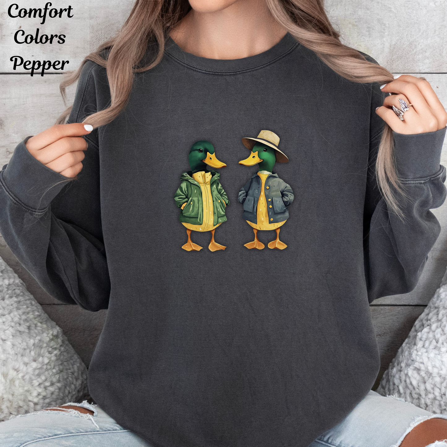 Ducks Sweatshirt - Comfort Colors Unisex Crew