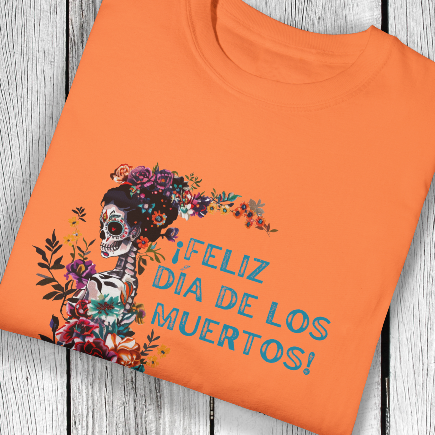 La Catrina Shirt - Calavera Day of the Dead TShirt - Comfort Colors Unisex Crew