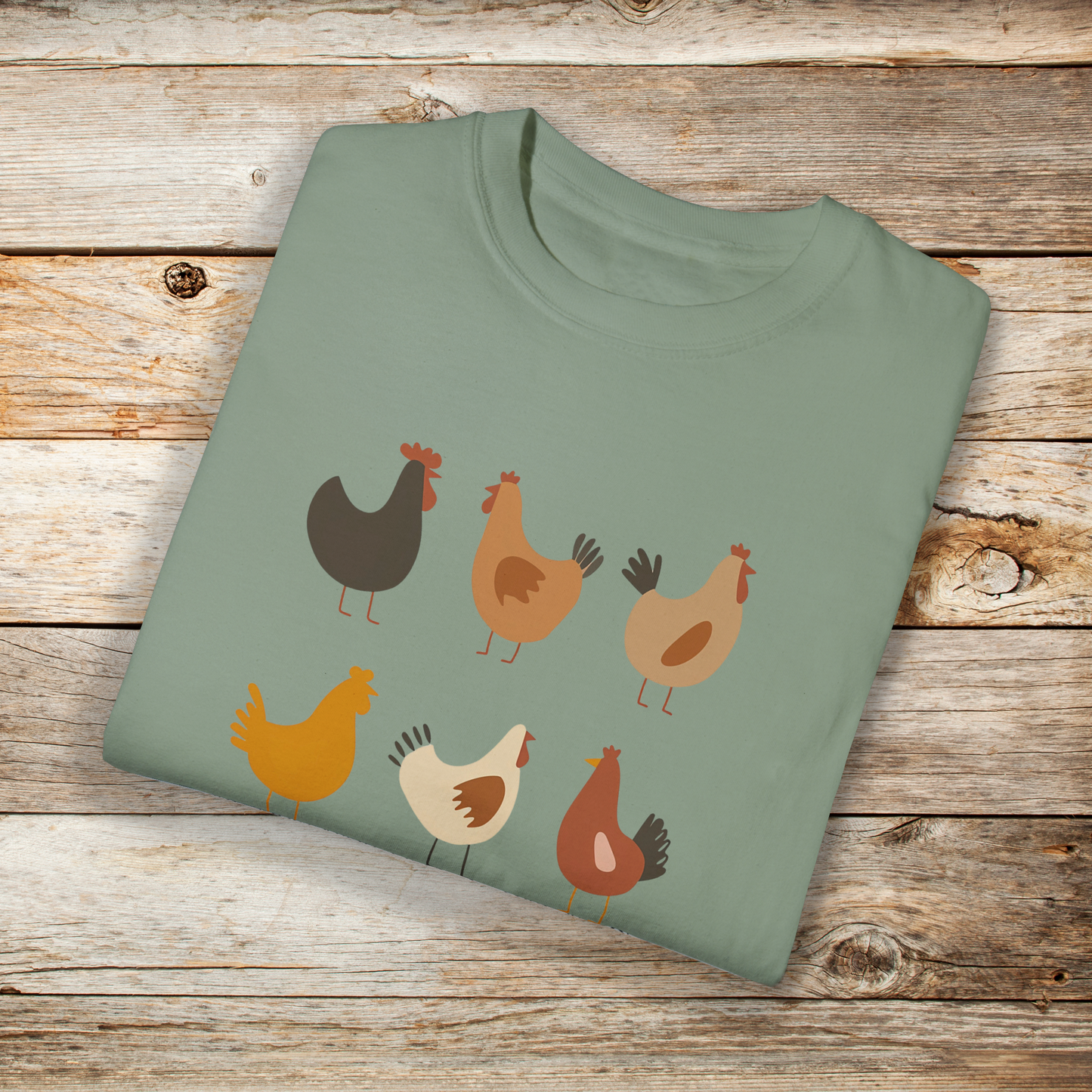 Six Simple Chickens Comfort Colors Unisex TShirt