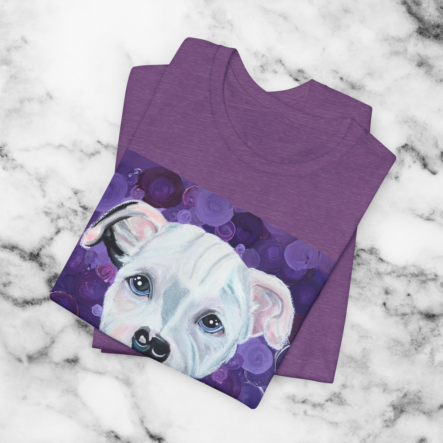 Pit Bull Unisex TShirt - Portrait of a Pit Bull from Mama Mosaic Artworks