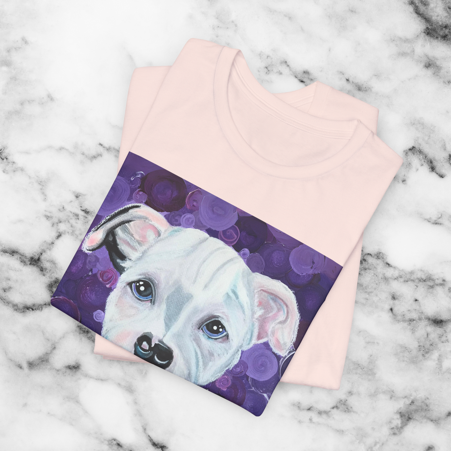 Pit Bull Unisex TShirt - Portrait of a Pit Bull from Mama Mosaic Artworks