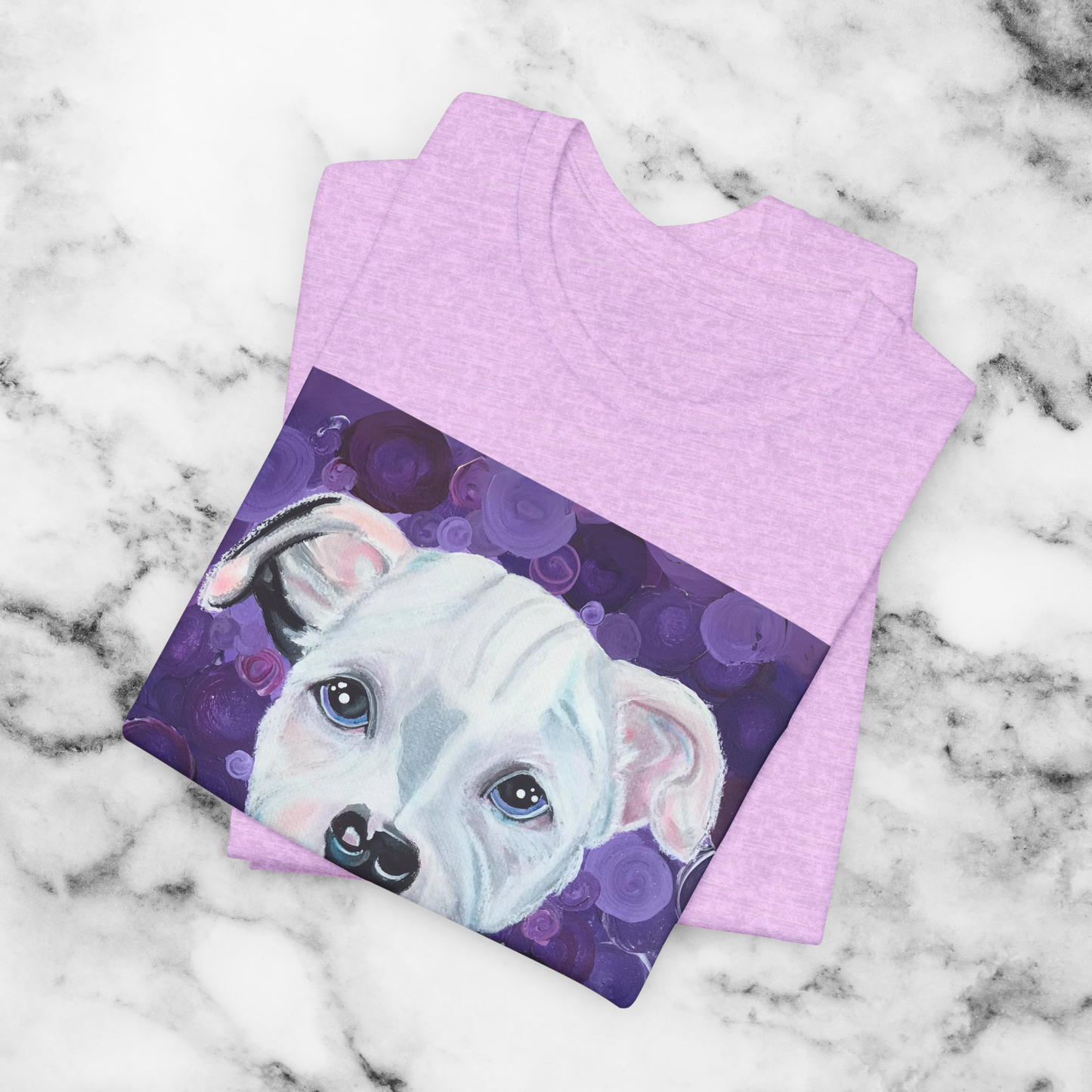 Pit Bull Unisex TShirt - Portrait of a Pit Bull from Mama Mosaic Artworks