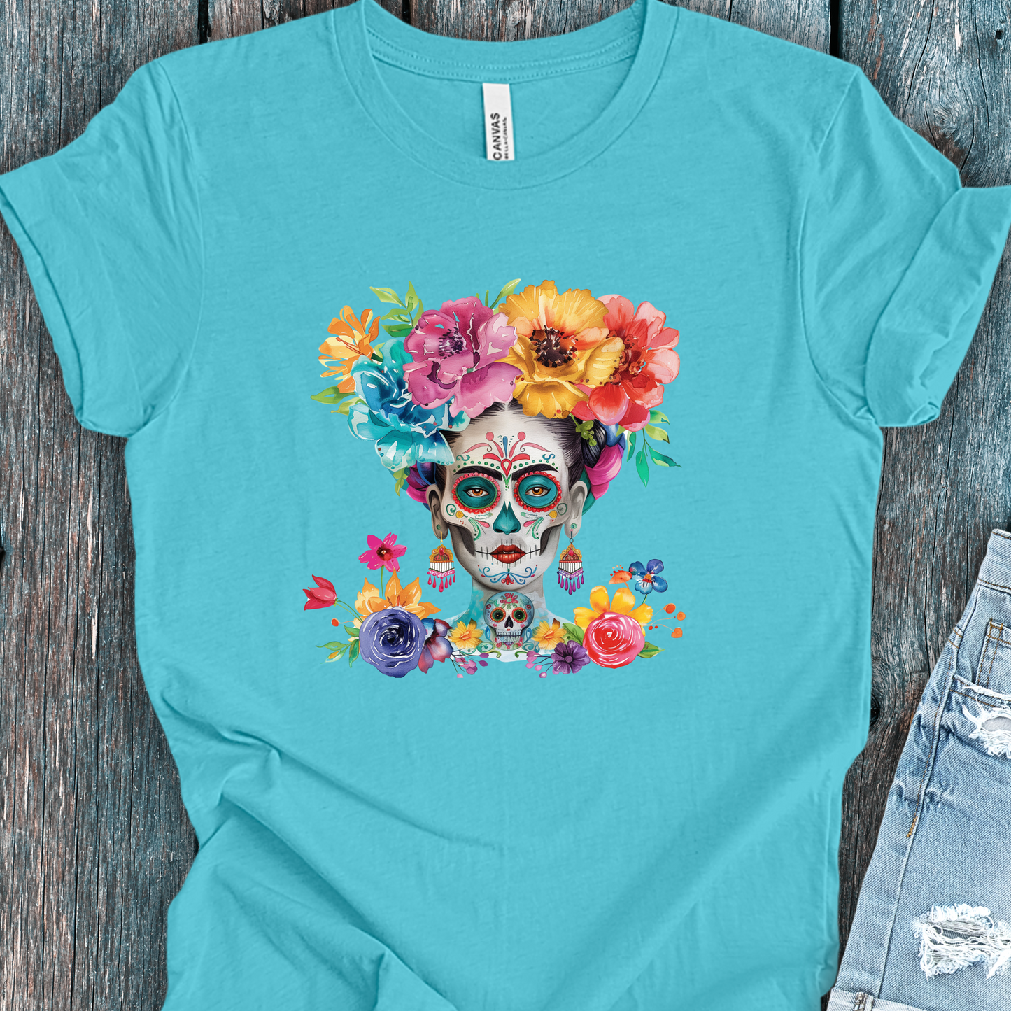 Frida Callo Day of the Dead Shirt - Unisex Crew