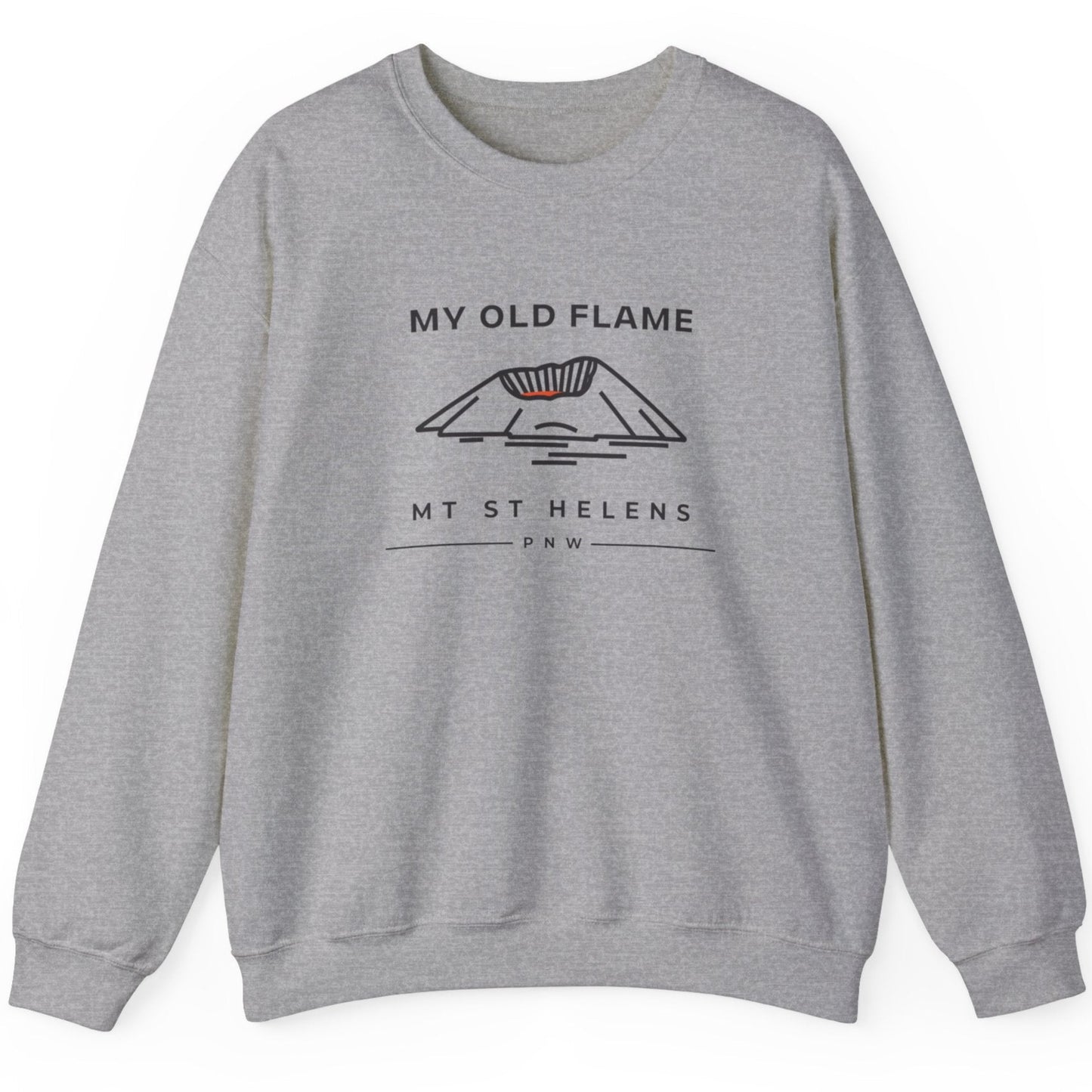 Sweatshirt - My Old Flame Mt St Helens Unisex Crewneck