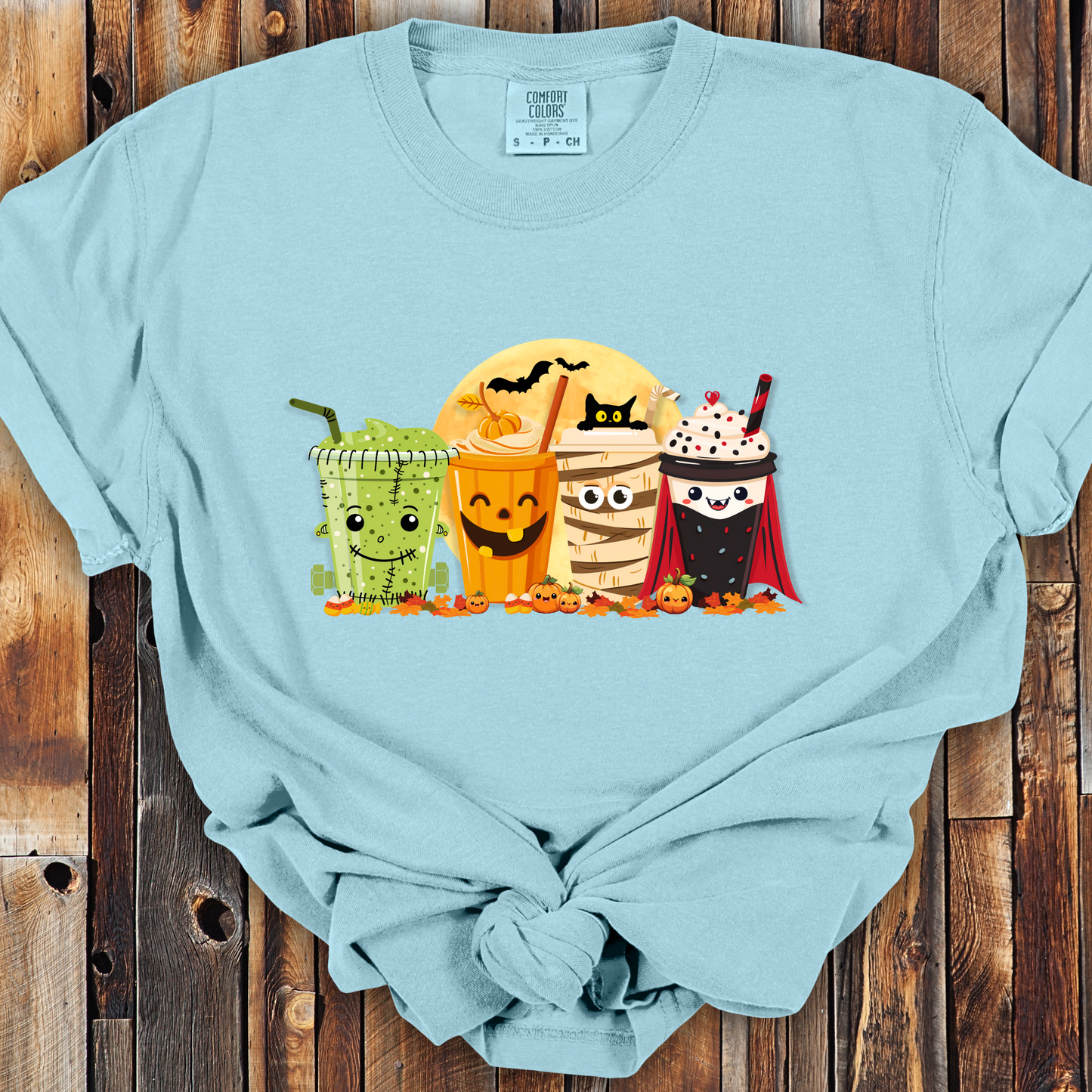 Halloween Monster Coffee Comfort Colors Unisex TShirt