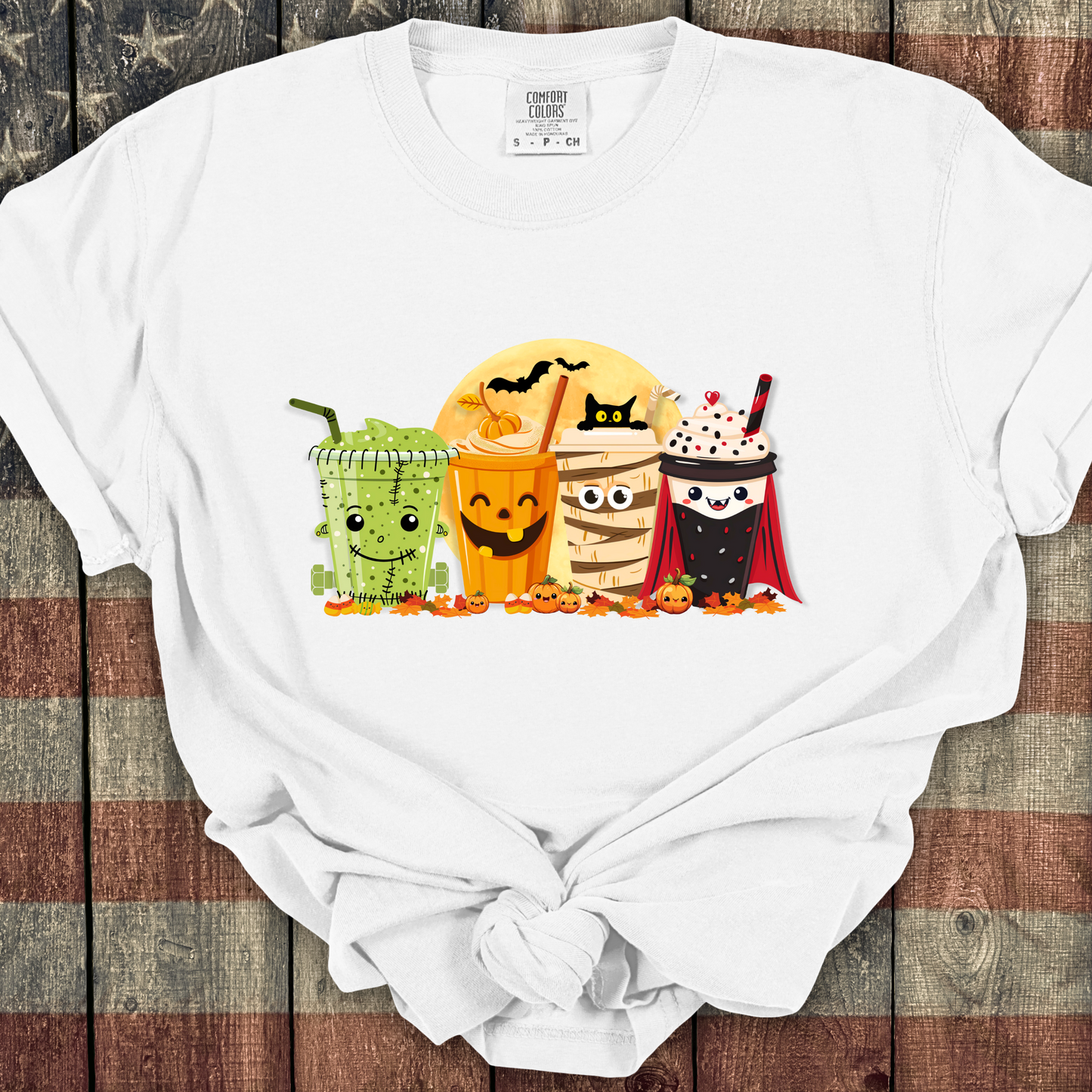 Halloween Monster Coffee Comfort Colors Unisex TShirt