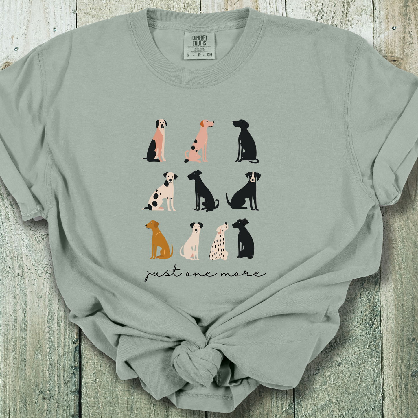 Dog Lover TShirt - Just One More Dog Comfort Colors Unisex Crew