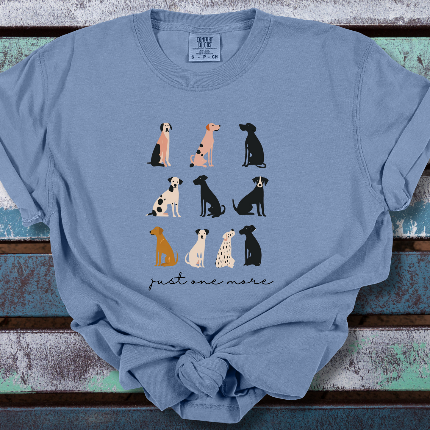 Dog Lover TShirt - Just One More Dog Comfort Colors Unisex Crew