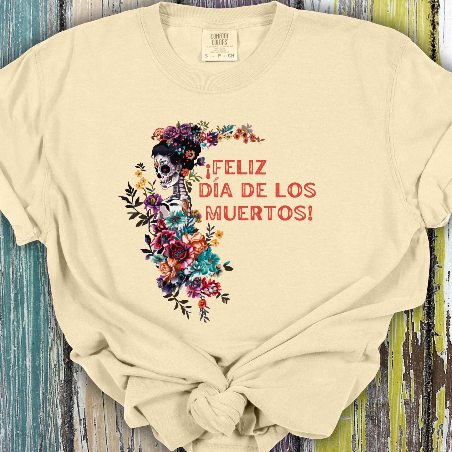 La Catrina Shirt - Calavera Day of the Dead TShirt - Comfort Colors Unisex Crew