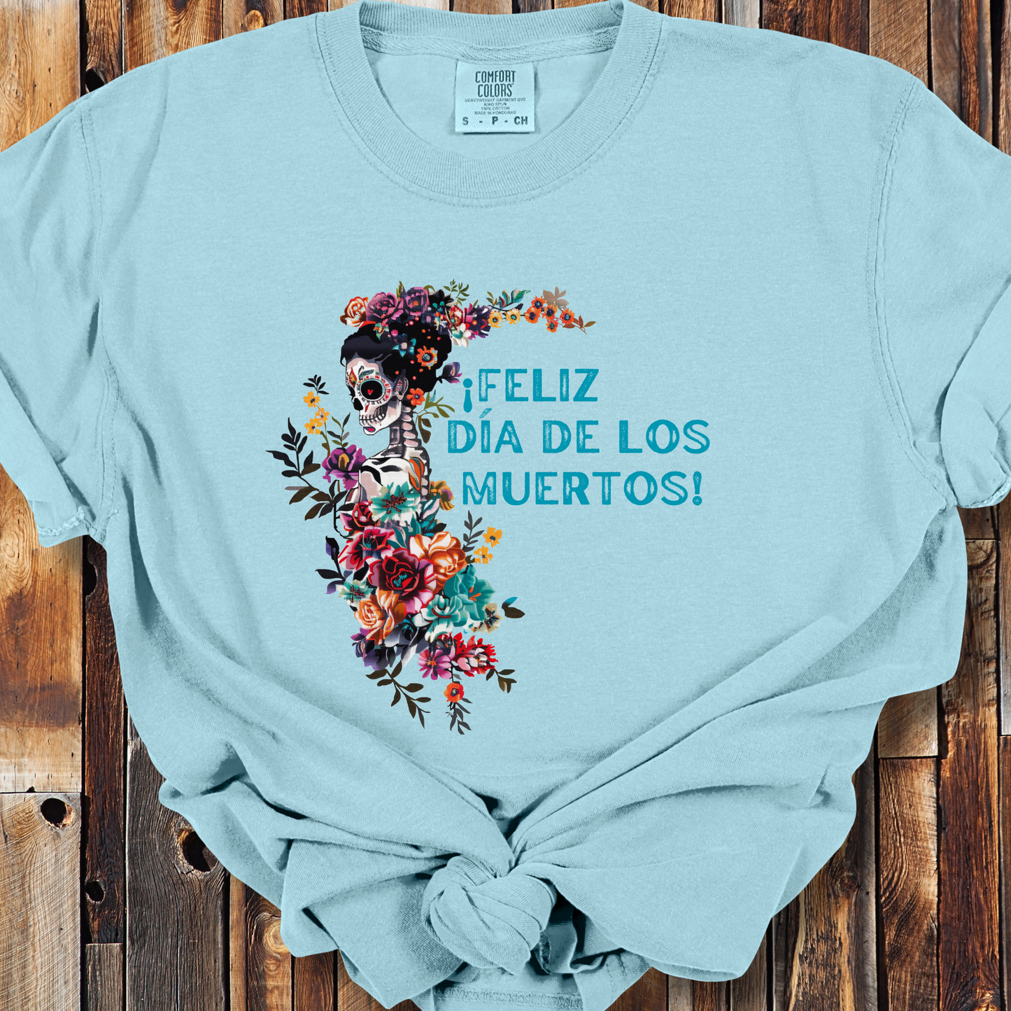 La Catrina Shirt - Calavera Day of the Dead TShirt - Comfort Colors Unisex Crew