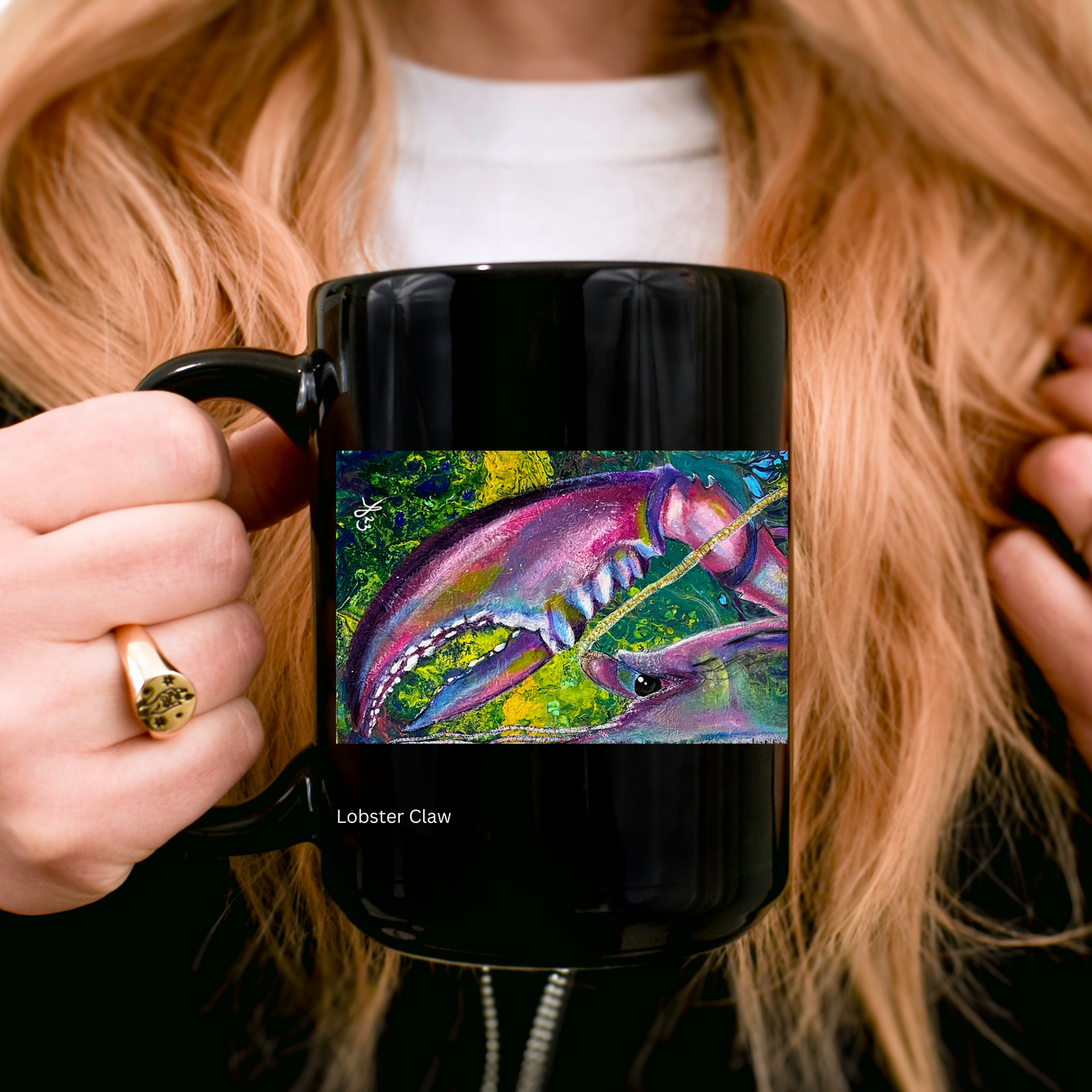 Lobster Mug - Original Art, Lobster Claw from Mama Mosaic Artworks