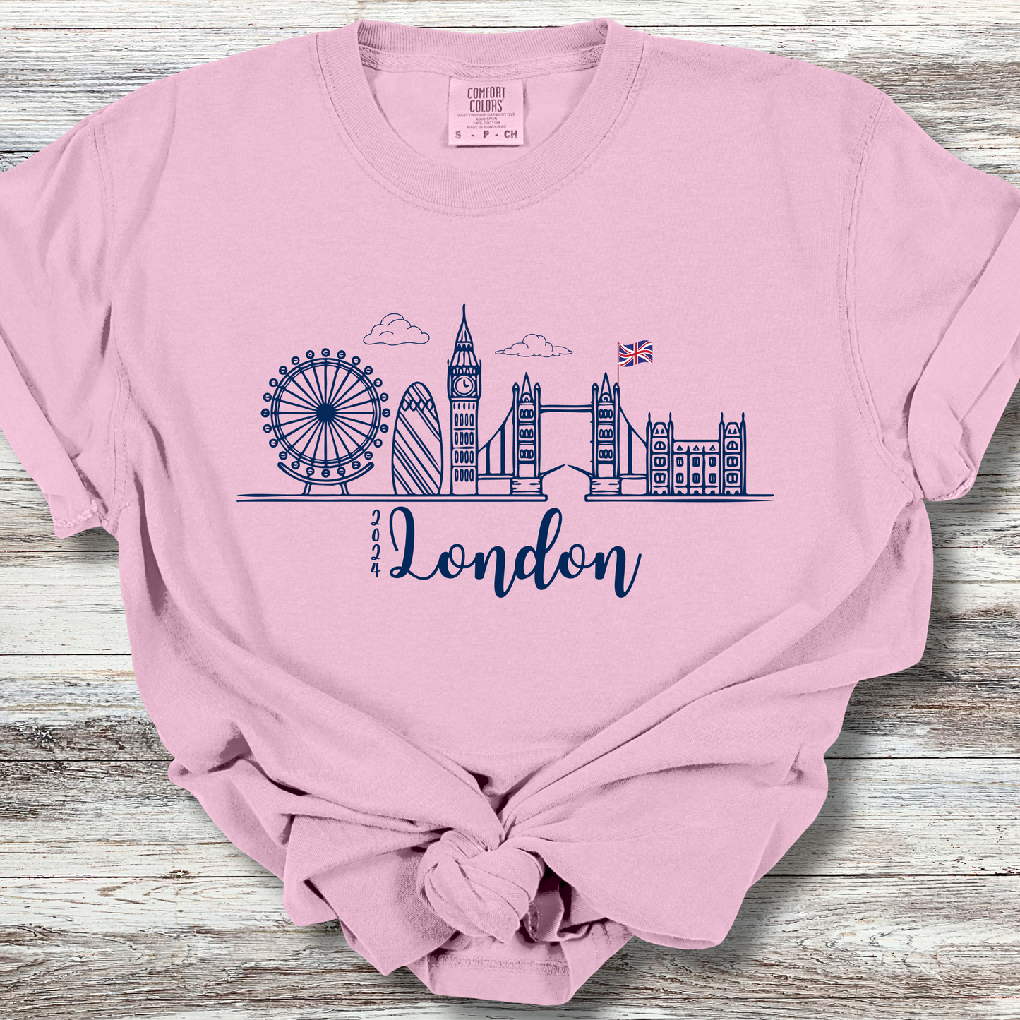 London Cityscape 2024 Trip Comfort Colors Unisex TShirt