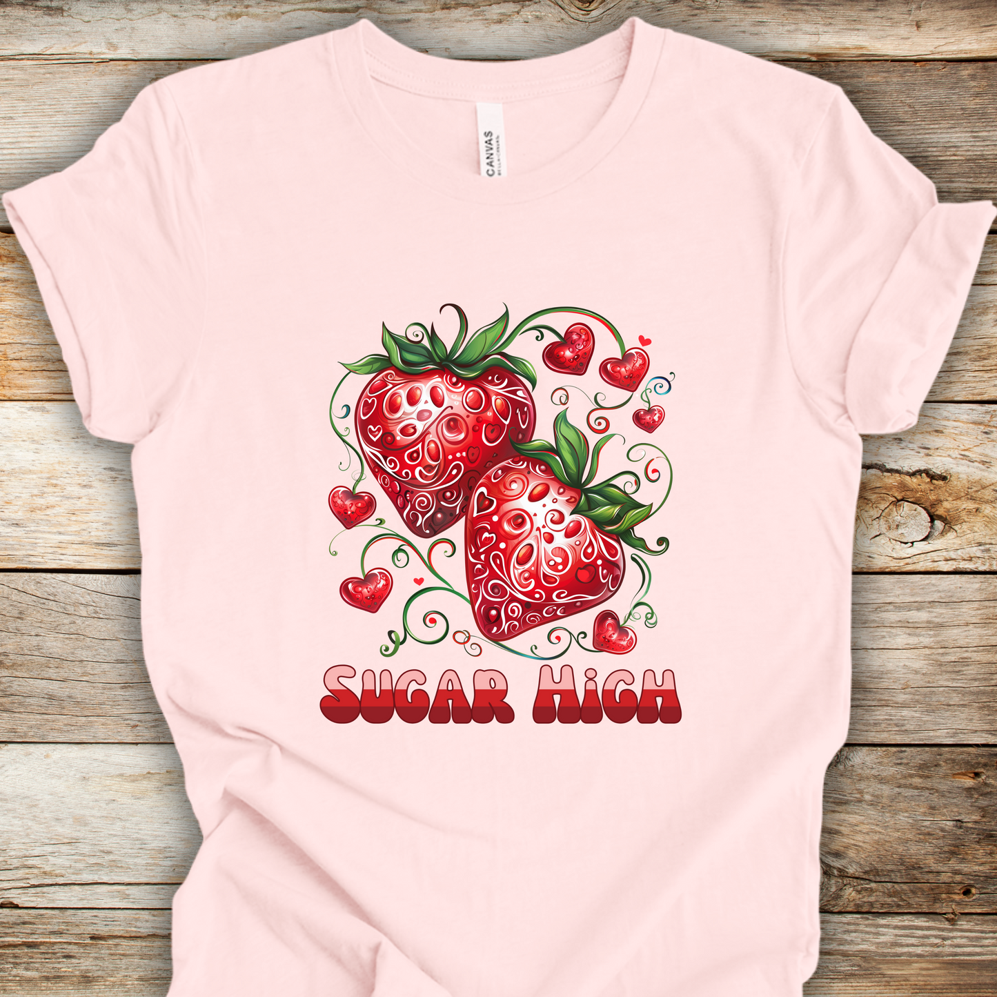 Sugar High Strawberries Unisex TShirt