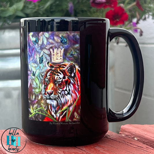 Mug - Mastered Thought Tiger from Mama Mosaic Artworks