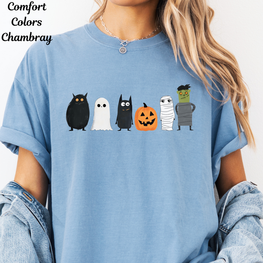 Spooky Monster Family TShirt - Comfort Colors Unisex Crew