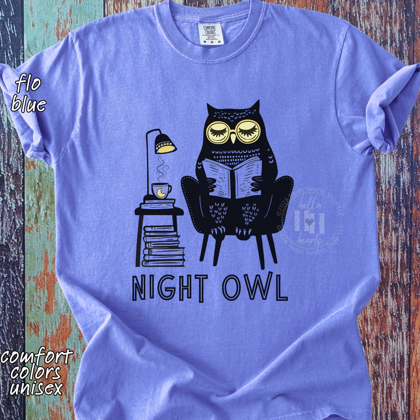 Night Owl TShirt - Comfort Colors, Unisex