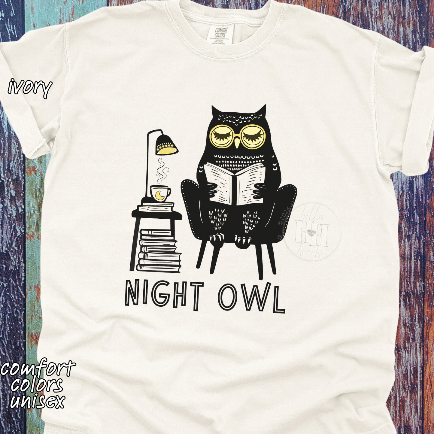 Night Owl TShirt - Comfort Colors, Unisex