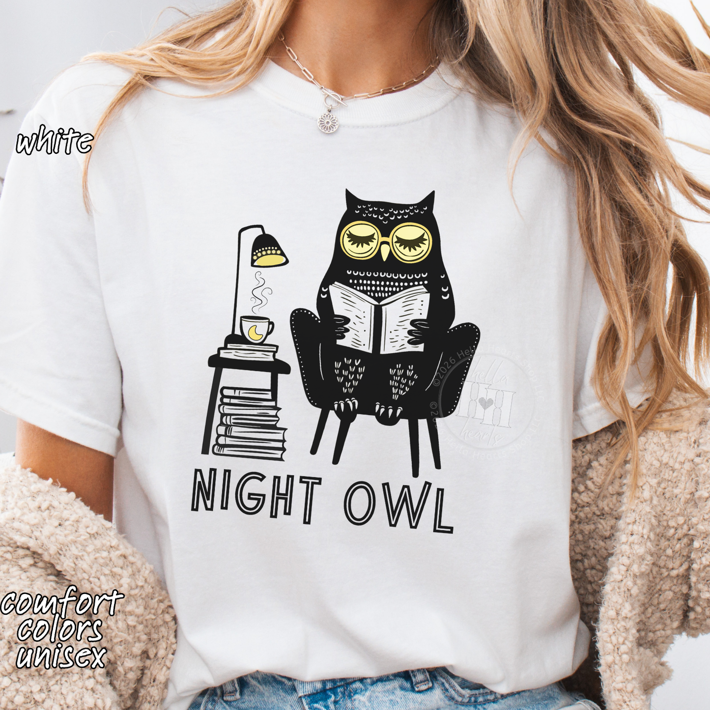 Night Owl TShirt - Comfort Colors, Unisex