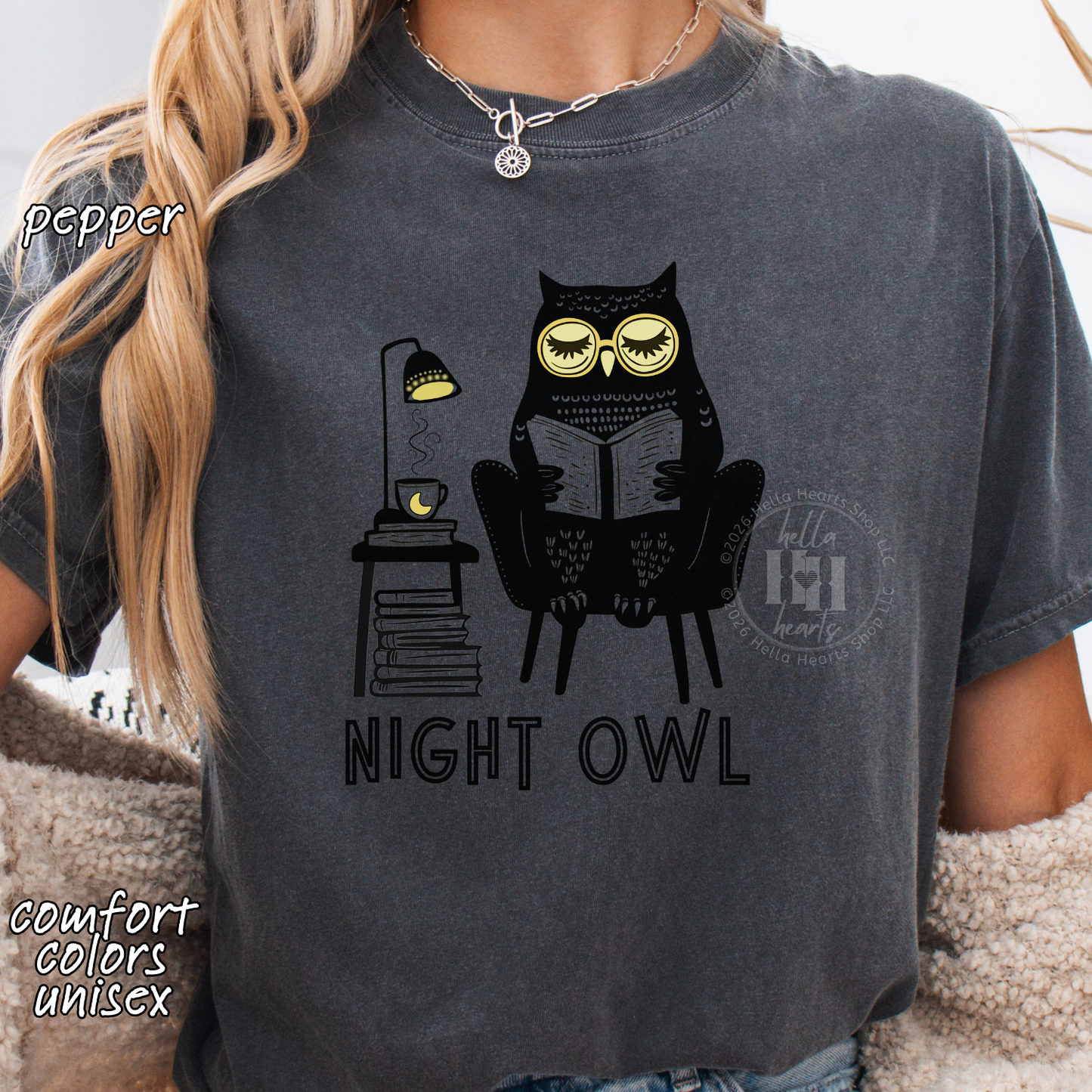Night Owl TShirt - Comfort Colors, Unisex