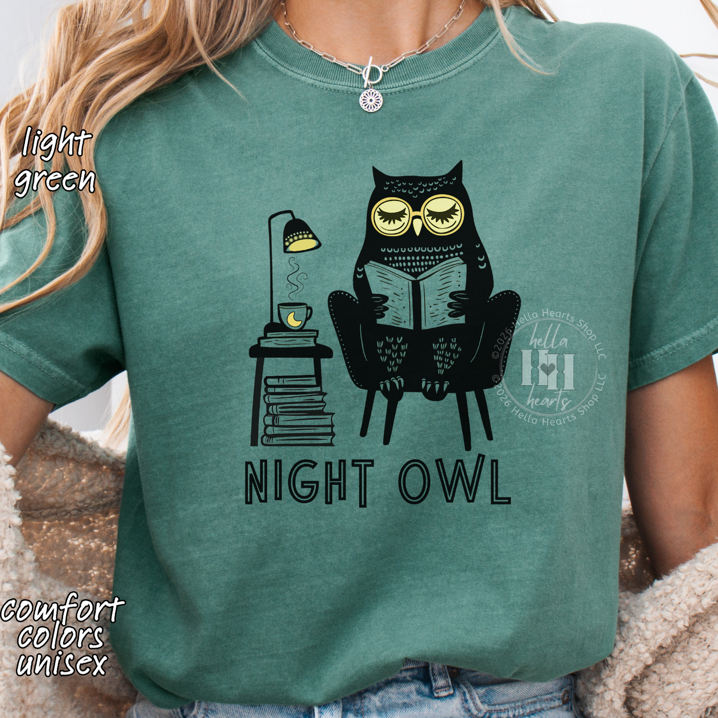Night Owl TShirt - Comfort Colors, Unisex