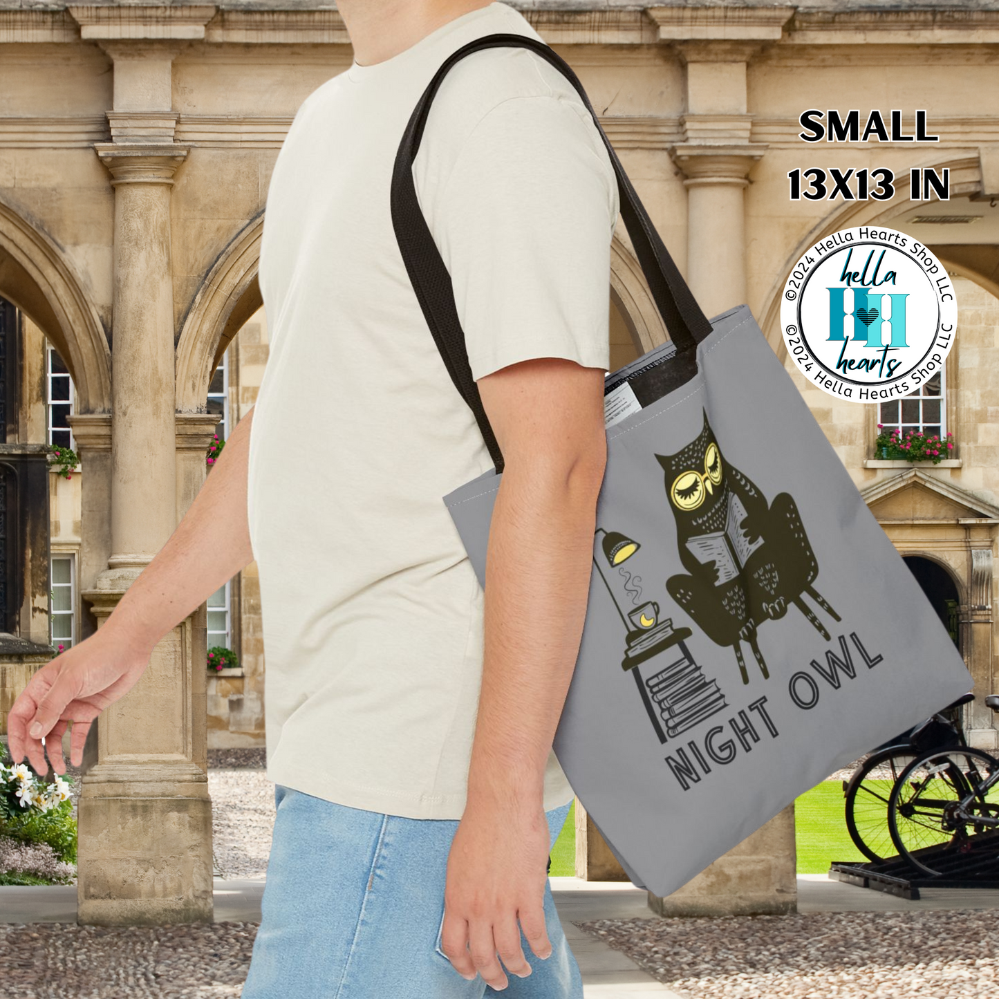 Night Owl Tote Bag - Water Resistant Tote - 3 Sizes