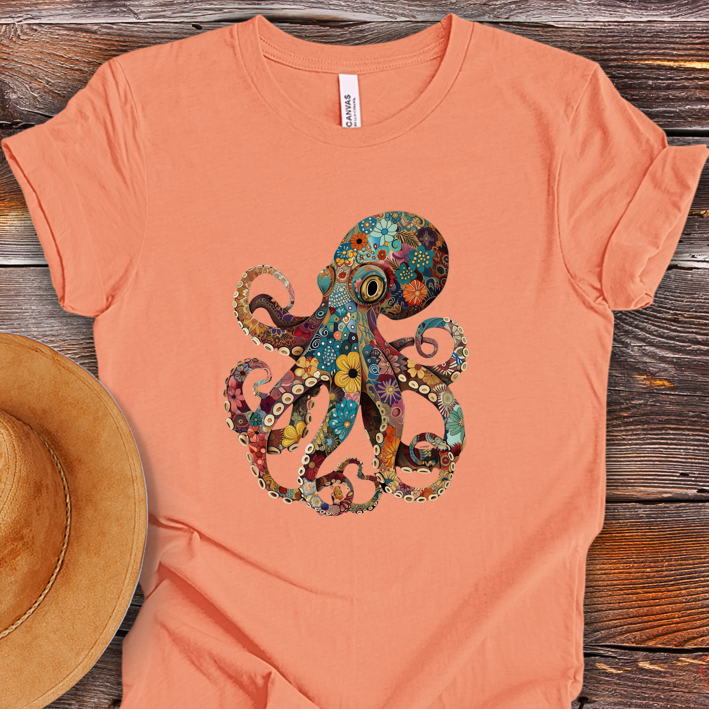 Patterned Octopus Unisex TShirt