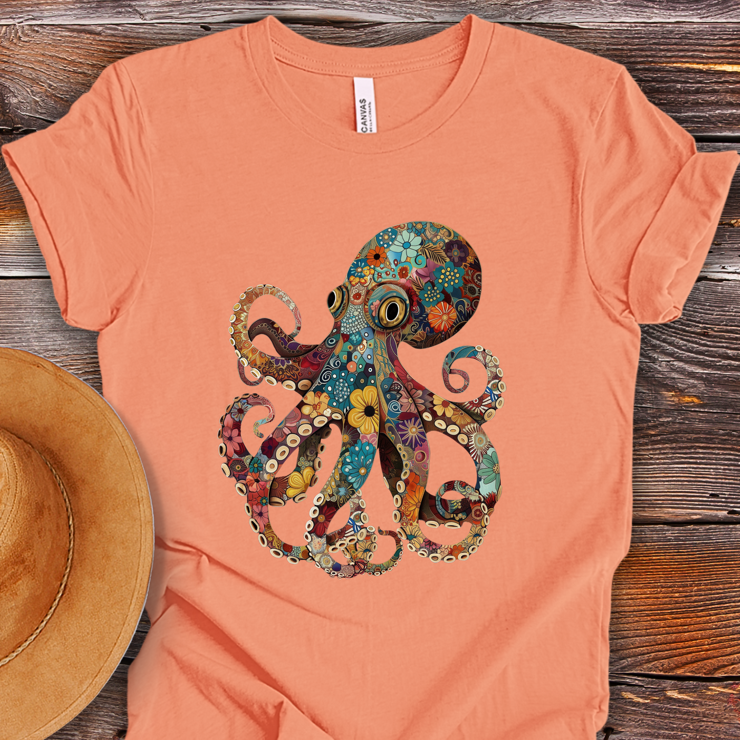 Octopus Shirt - Funky Pattern Unisex Crew