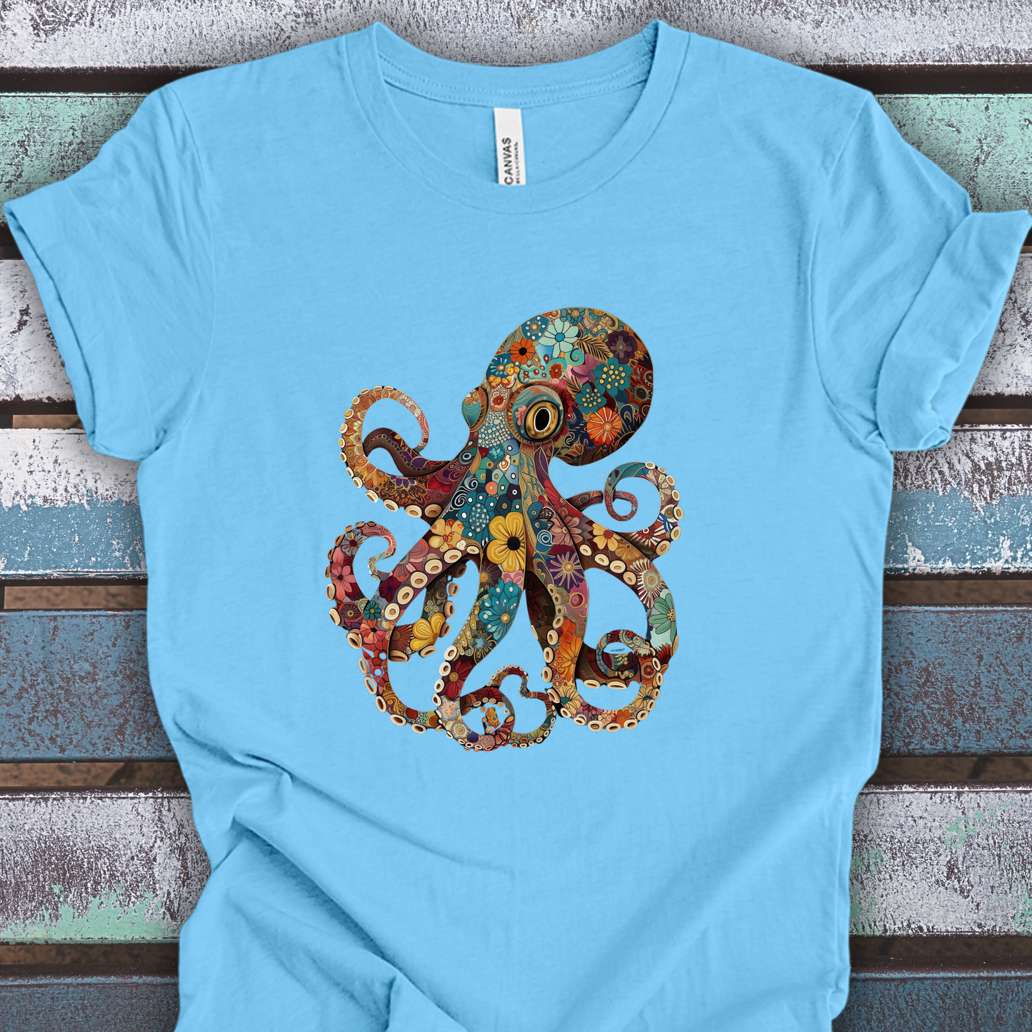 Patterned Octopus Unisex TShirt