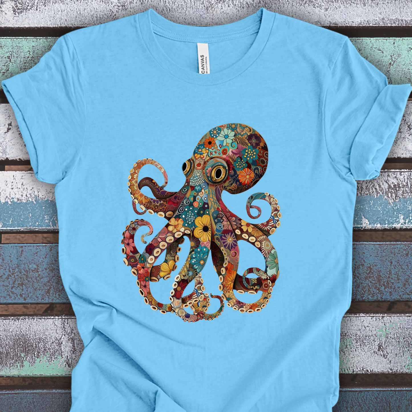 Octopus Shirt - Funky Pattern Unisex Crew