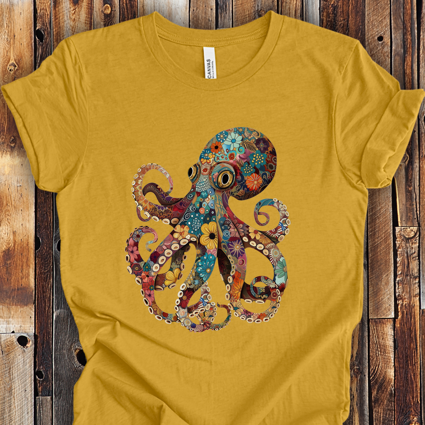 Octopus Shirt - Funky Pattern Unisex Crew