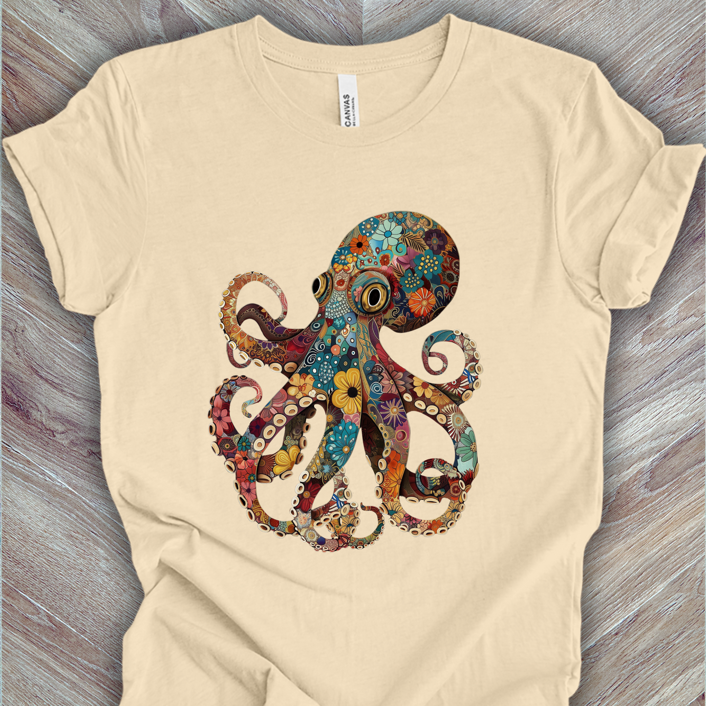 Octopus Shirt - Funky Pattern Unisex Crew