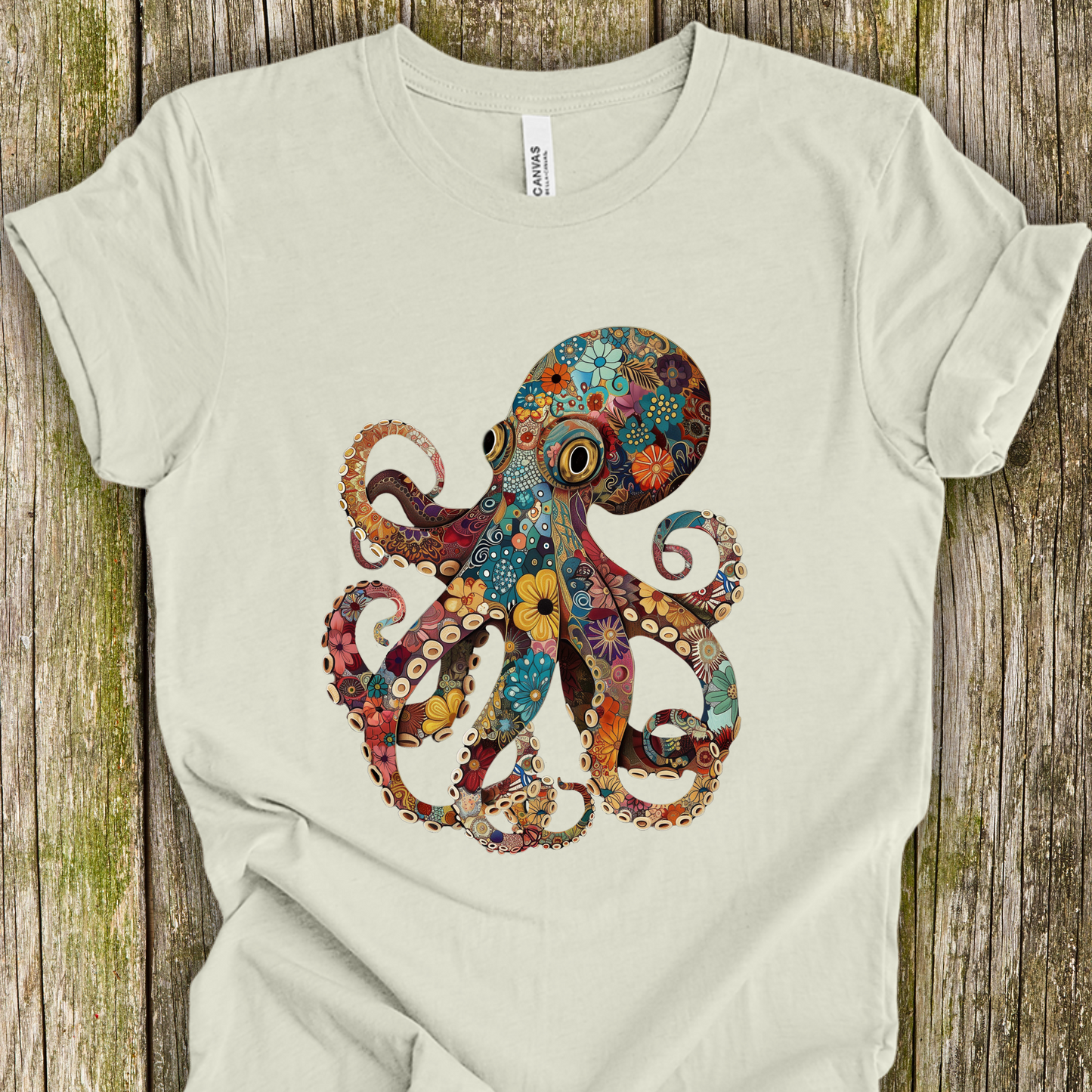 Octopus Shirt - Funky Pattern Unisex Crew