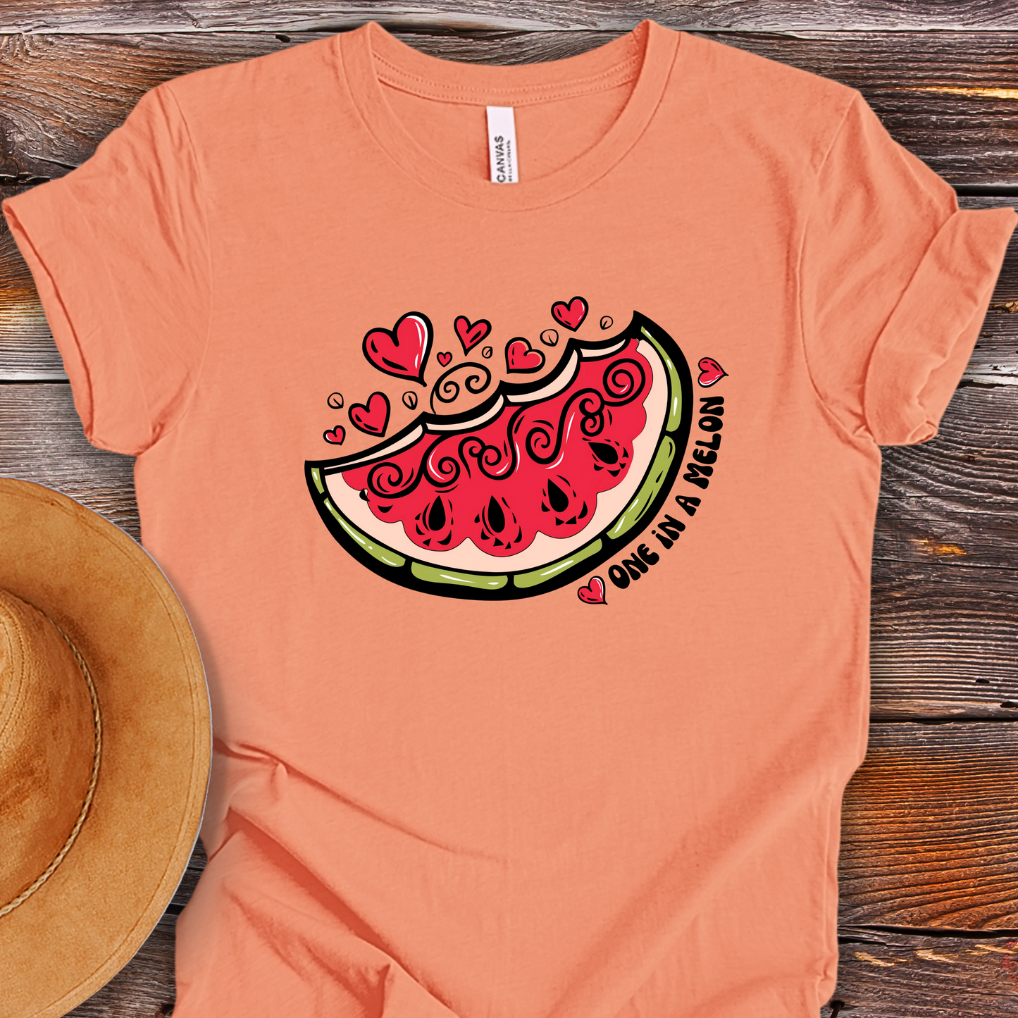 One in a Melon Watermelon Slice Unisex TShirt