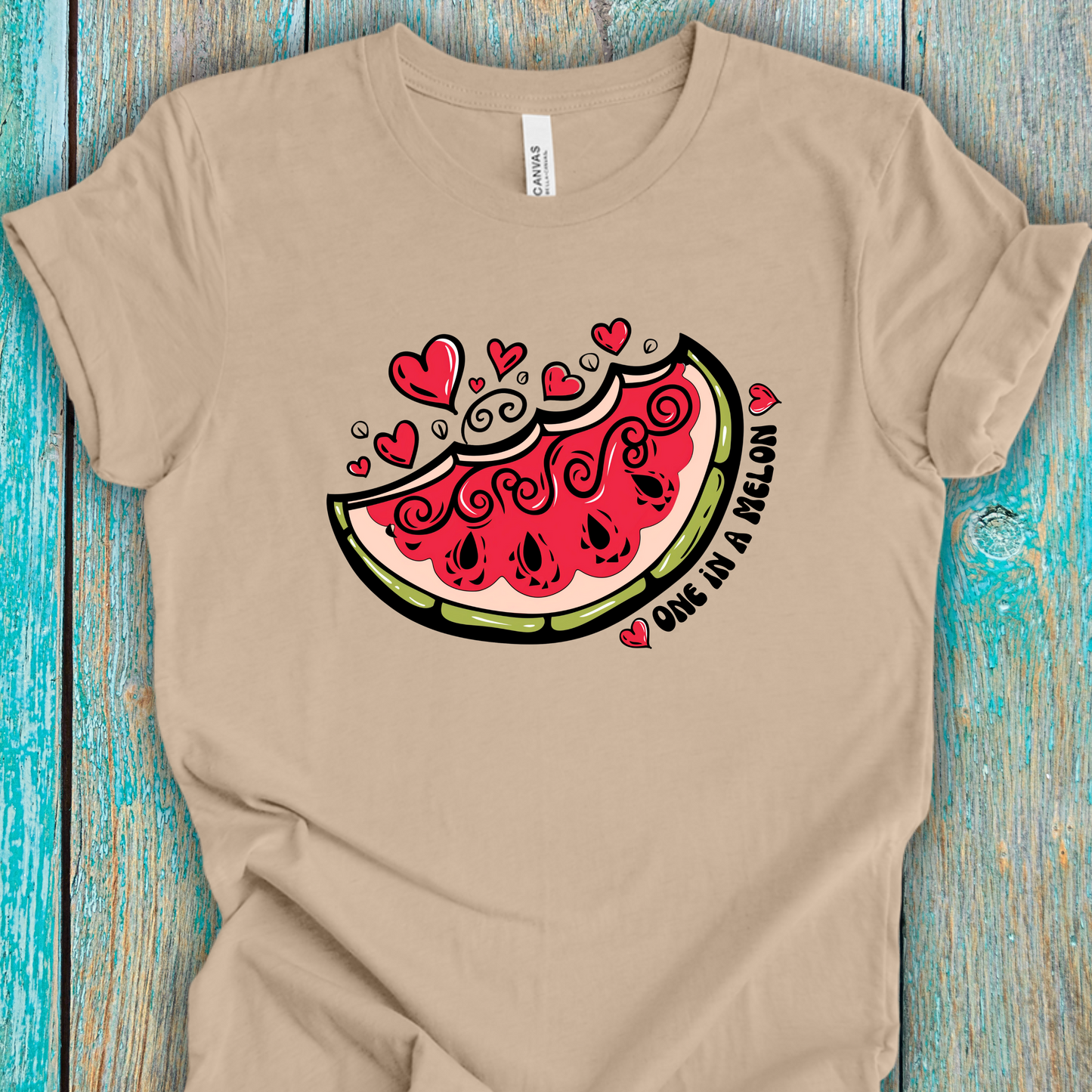 One in a Melon Watermelon Slice Unisex TShirt