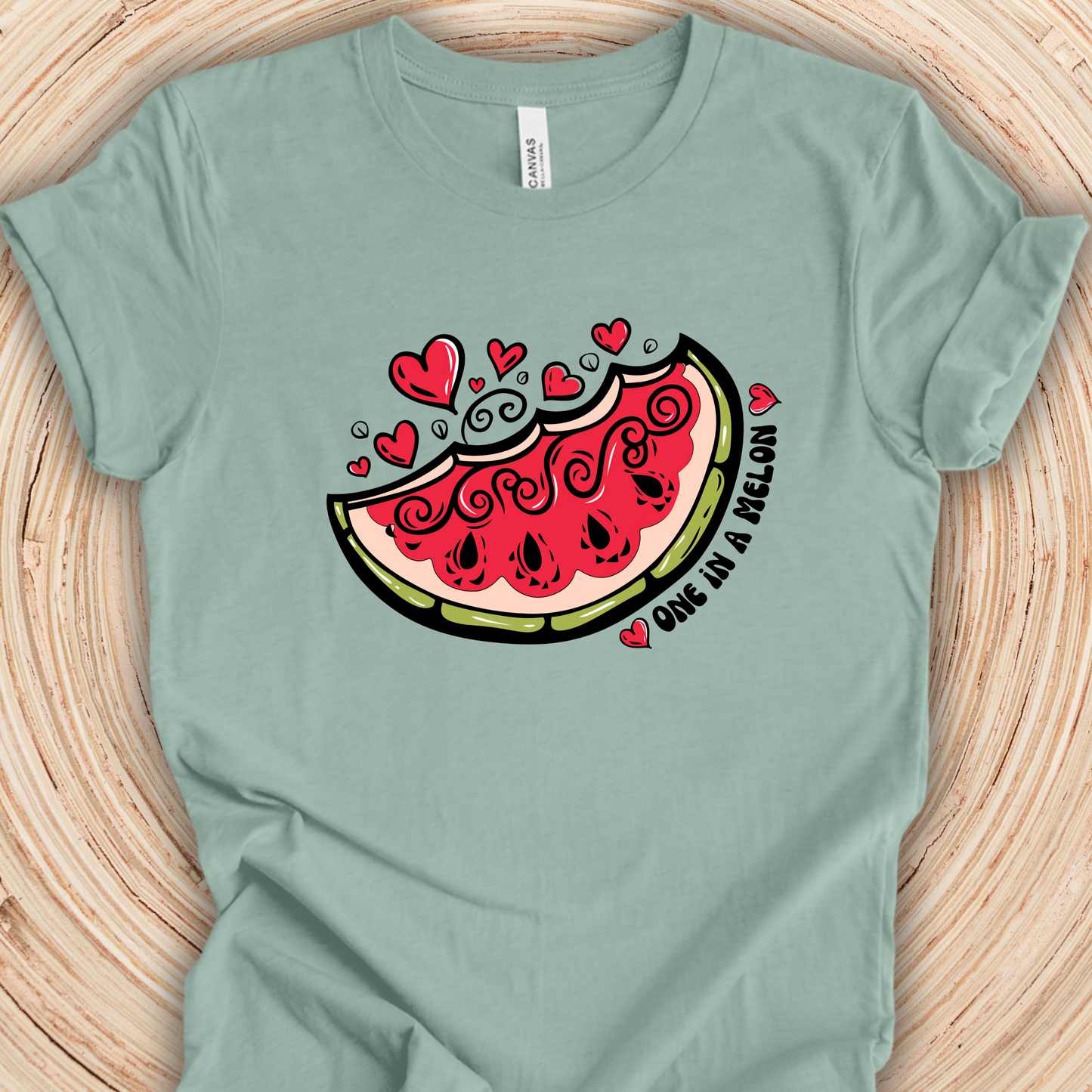 One in a Melon Watermelon Slice Unisex TShirt