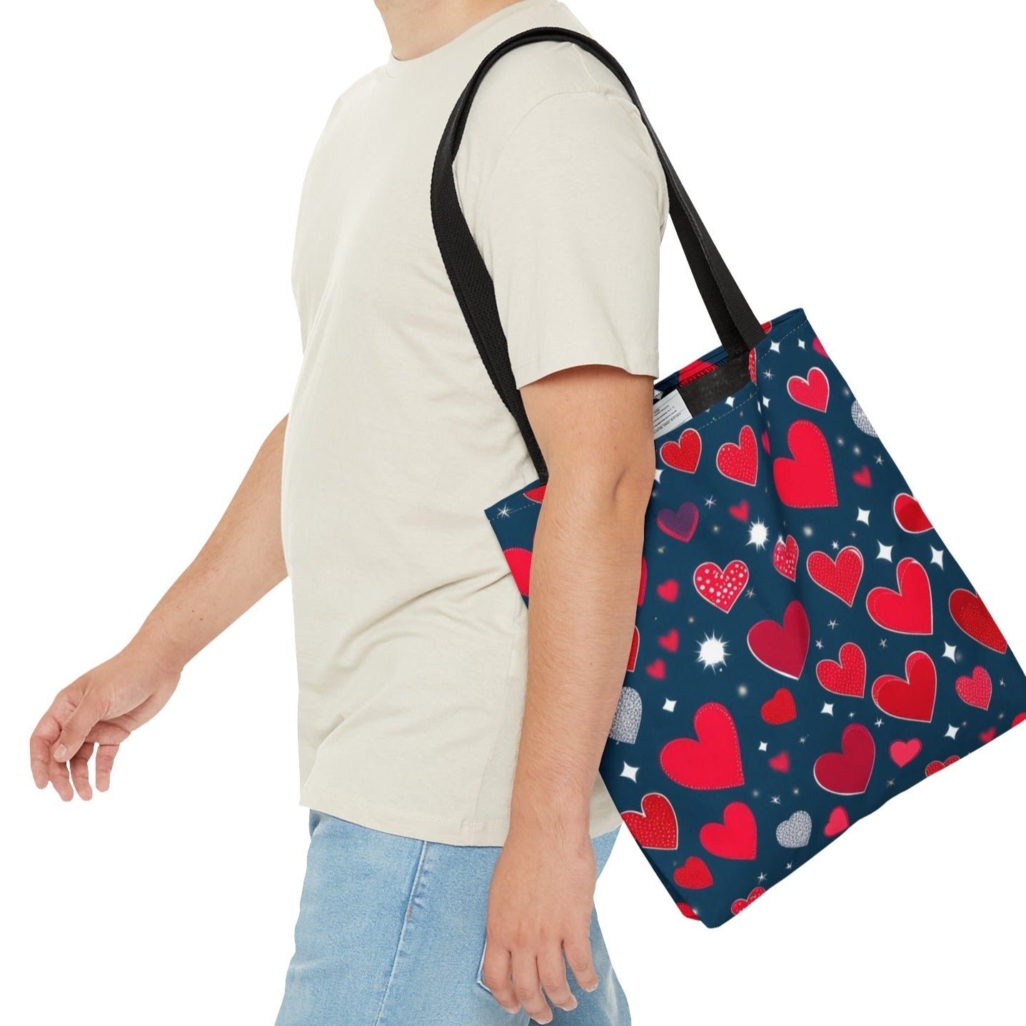 Hearts Tote Bag - Spread the Love - 3 Sizes