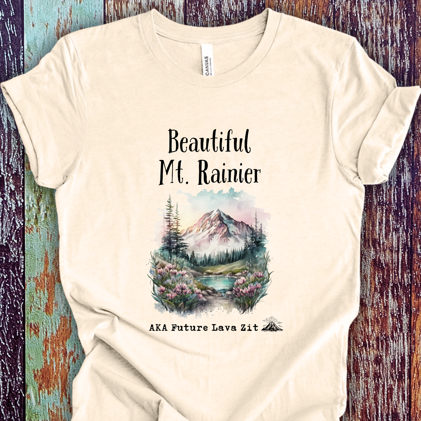 Mt Rainier TShirt Future Lava Zit Unisex Crew